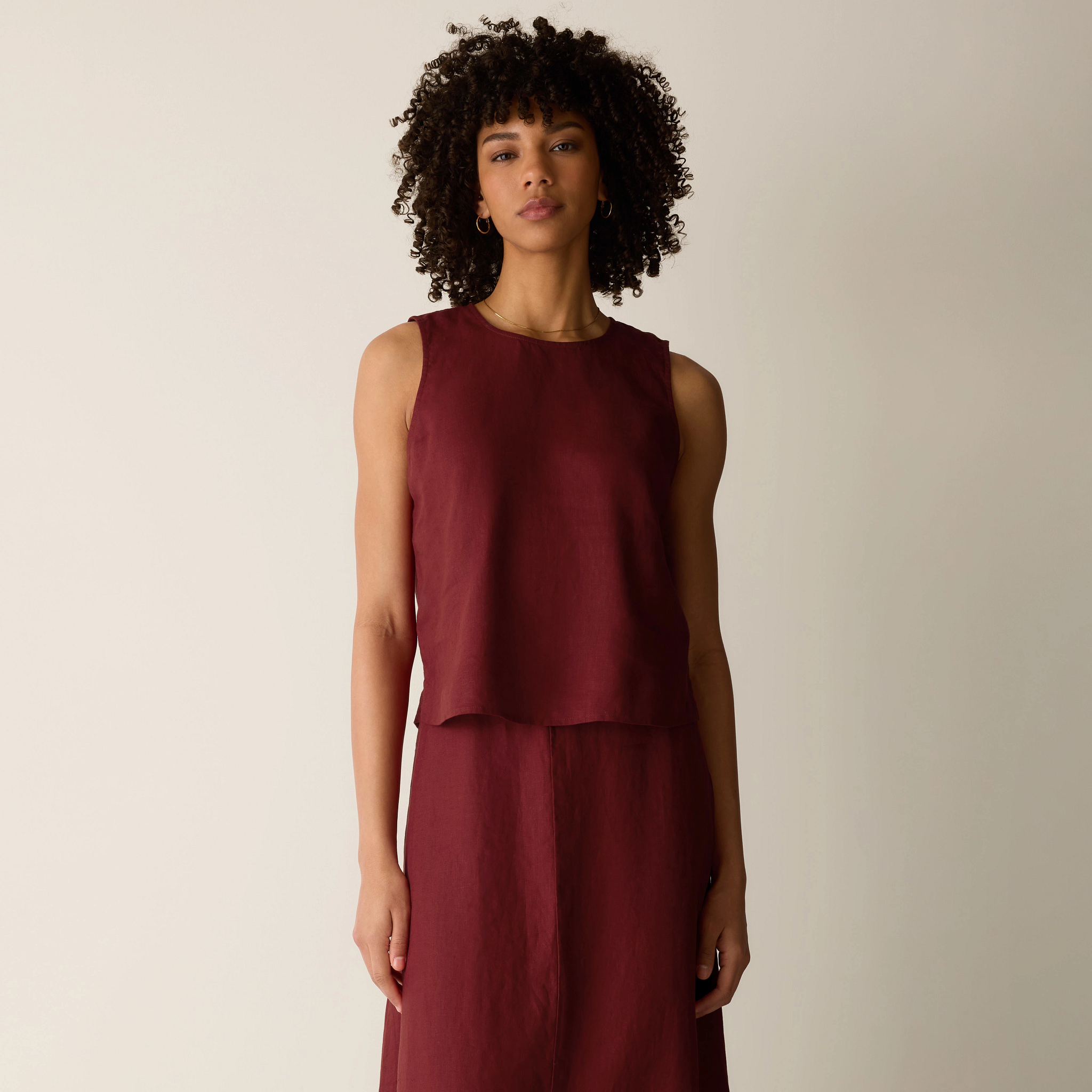 Organic Linen Shell from EILEEN FISHER - $138