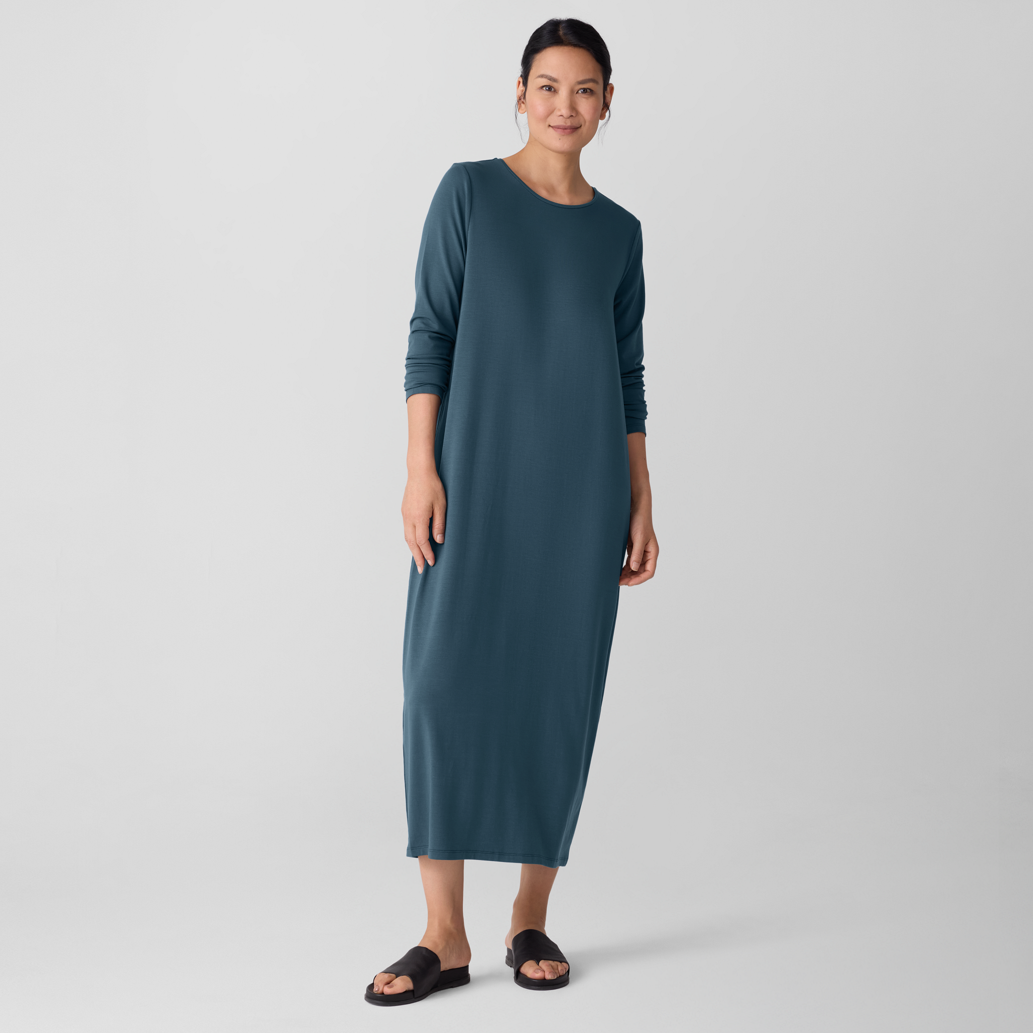 Stretch Jersey Knit Oval Dress