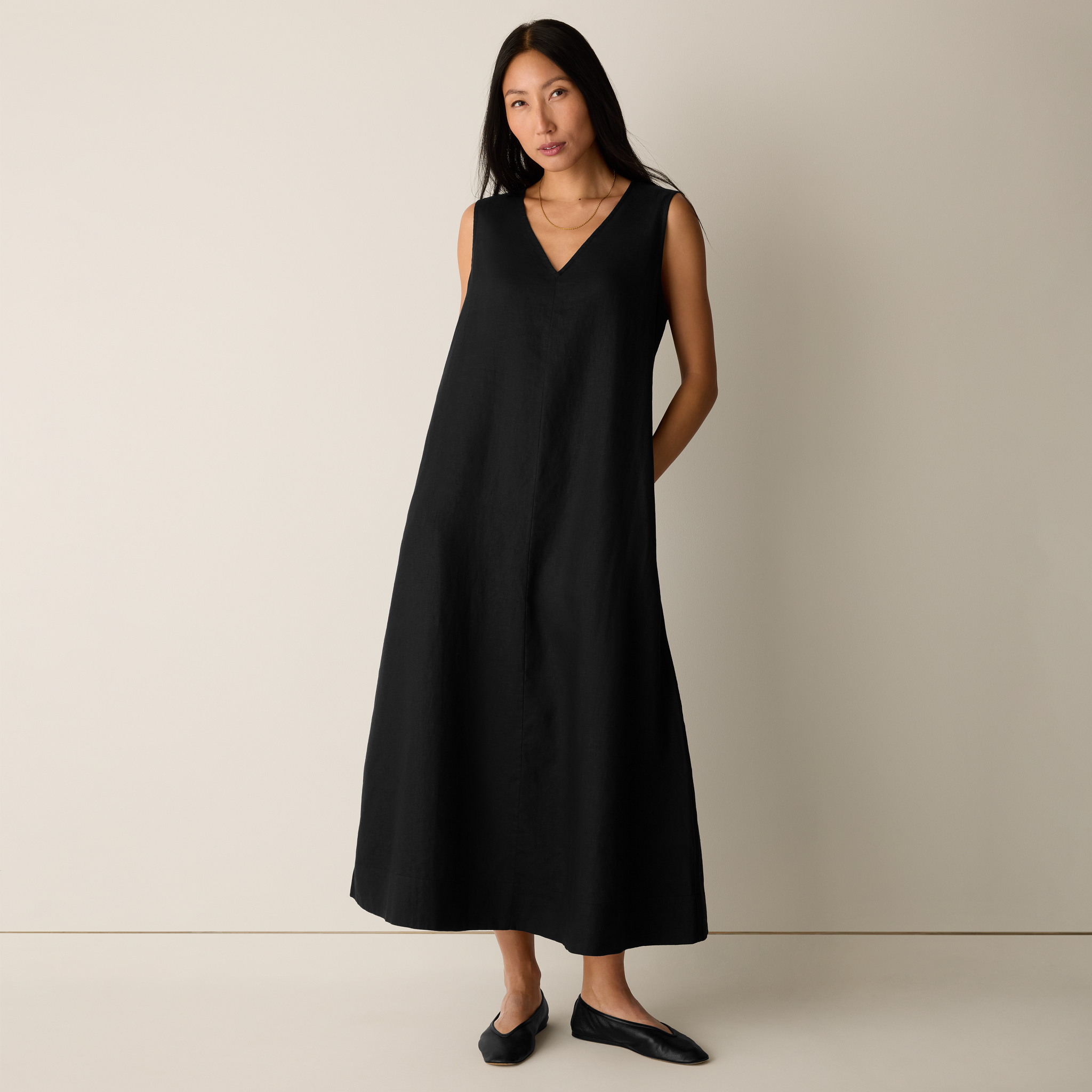 Organic Linen Easy Dress from EILEEN FISHER - $248