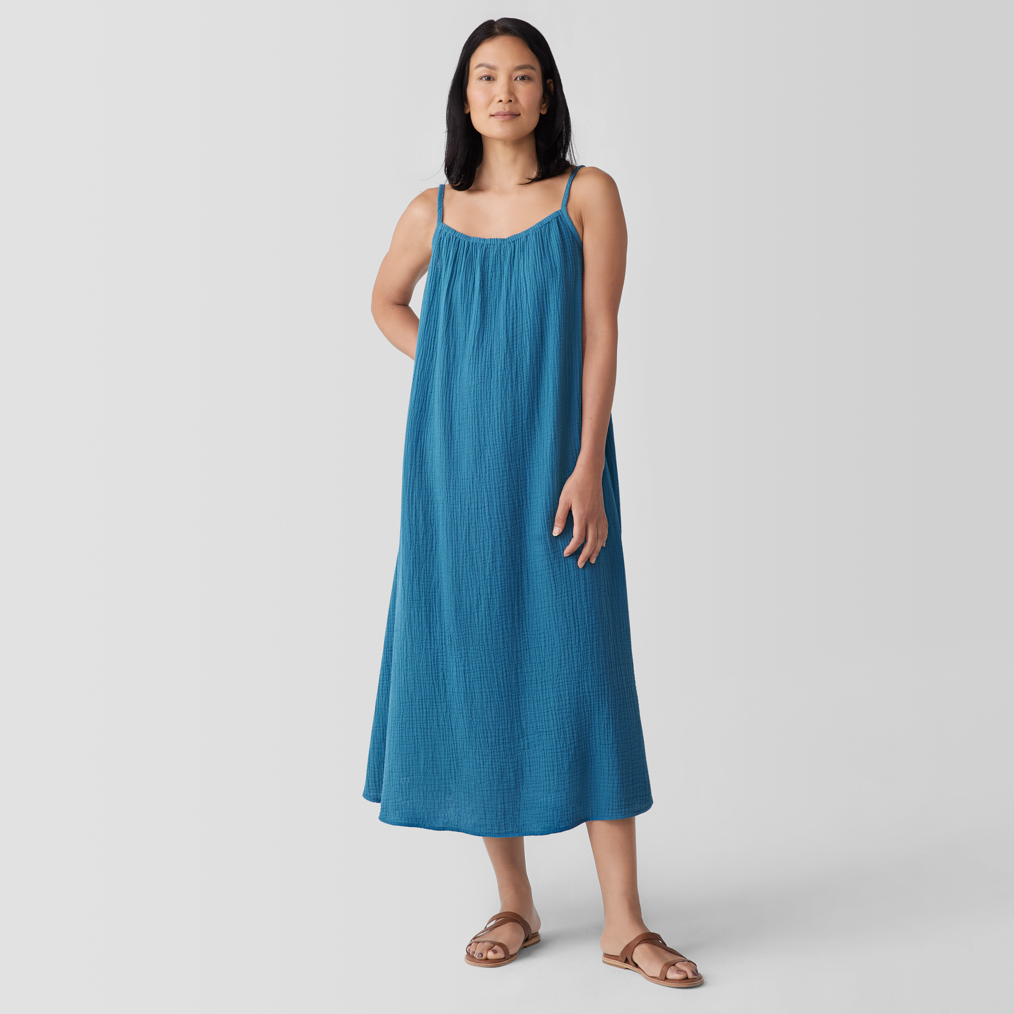 Organic Cotton Lofty Gauze Cami Dress