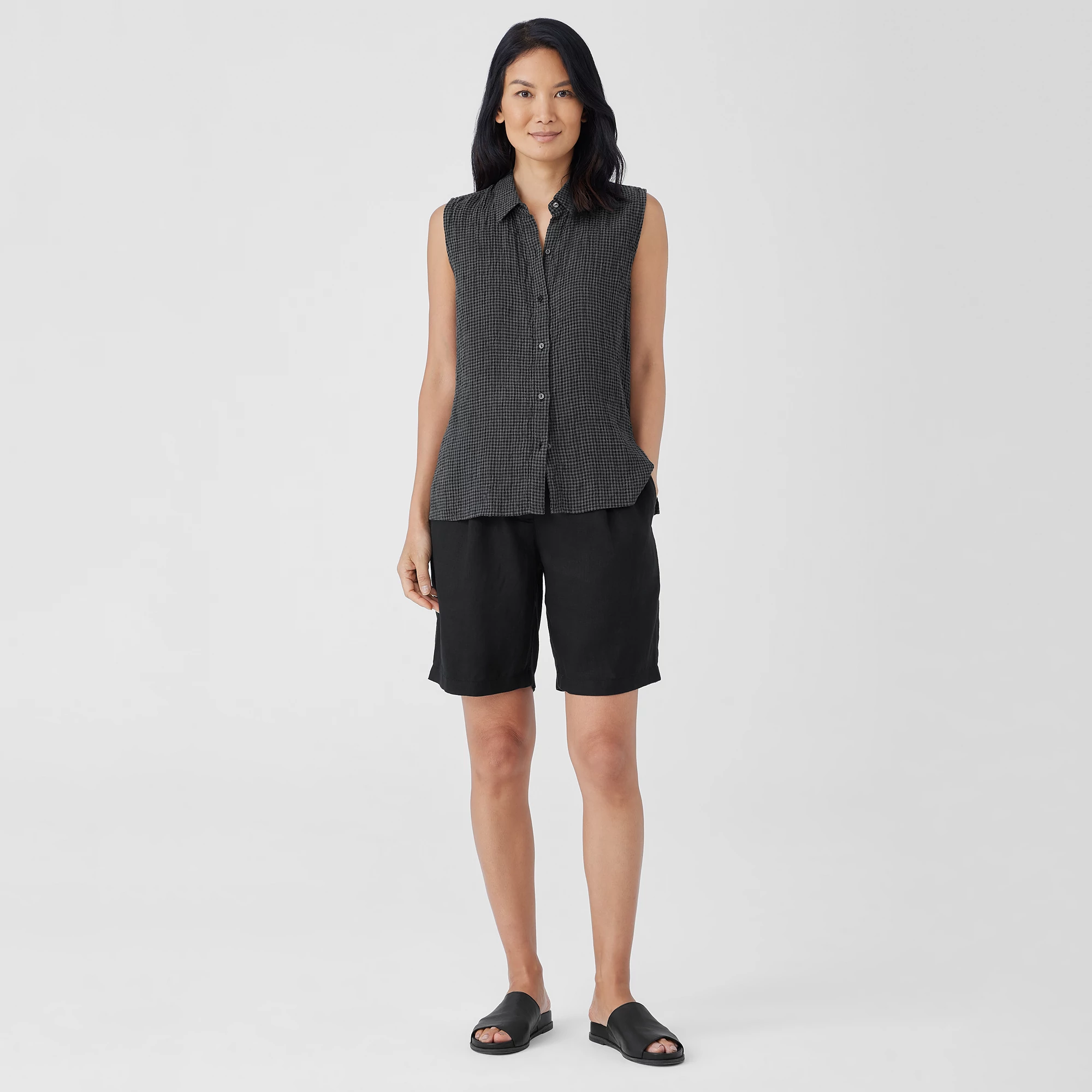 Organic Linen Eileen Shorts main image 1