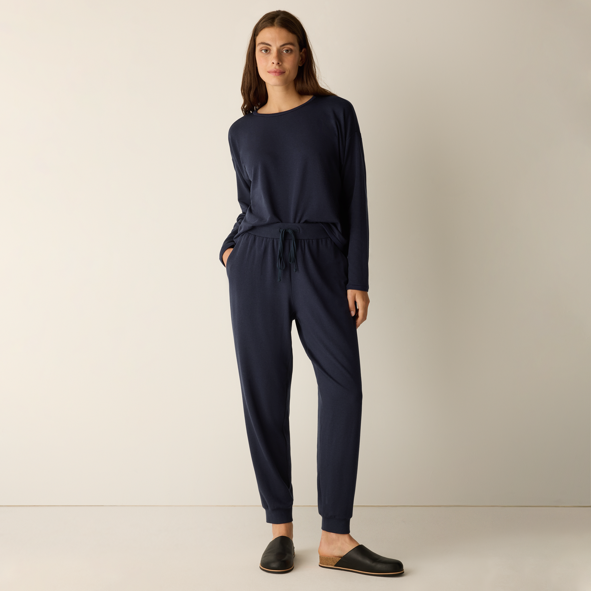Cozy Brushed Terry Hug Jogger Pant | EILEEN FISHER