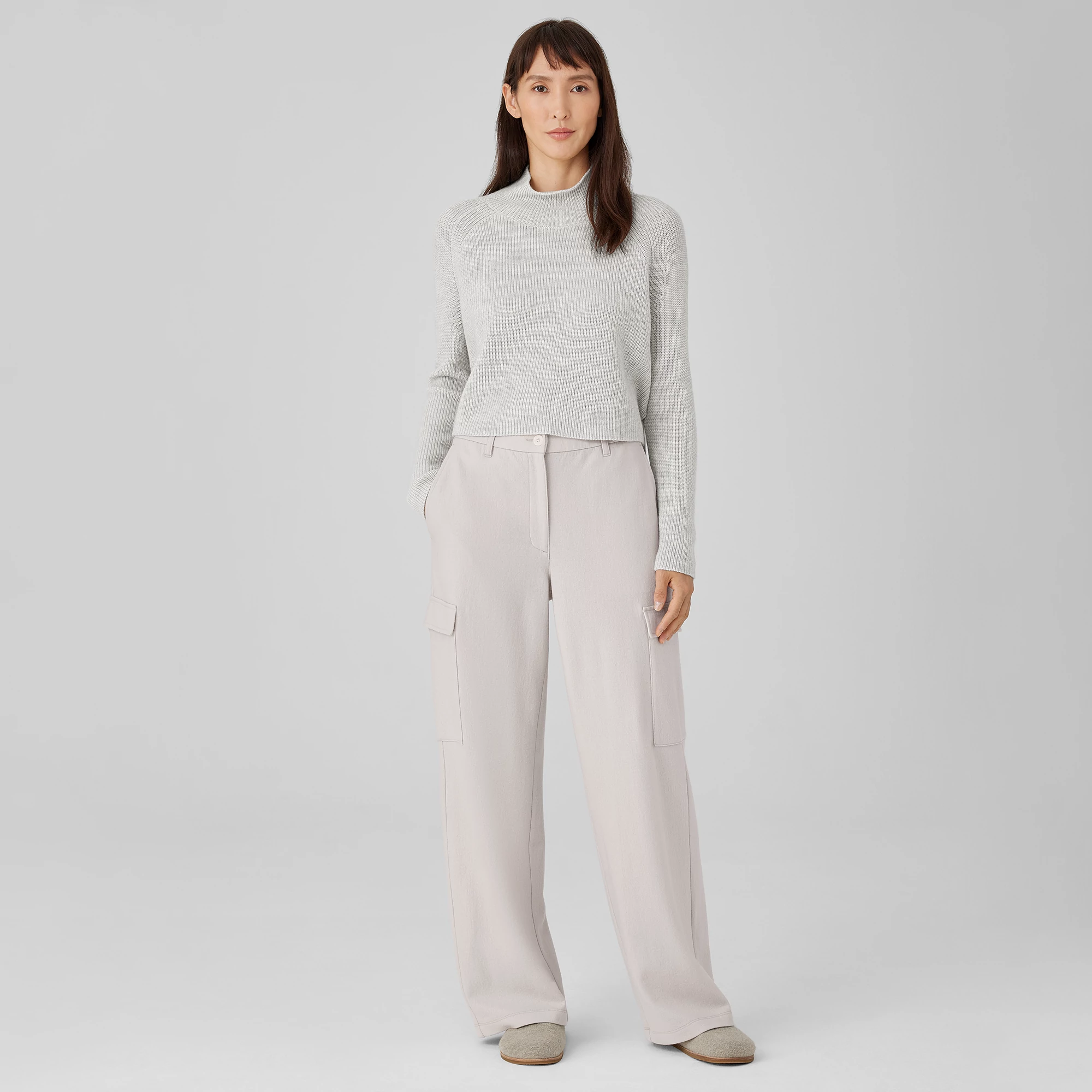 Boiled Wool Jersey Cargo Pant