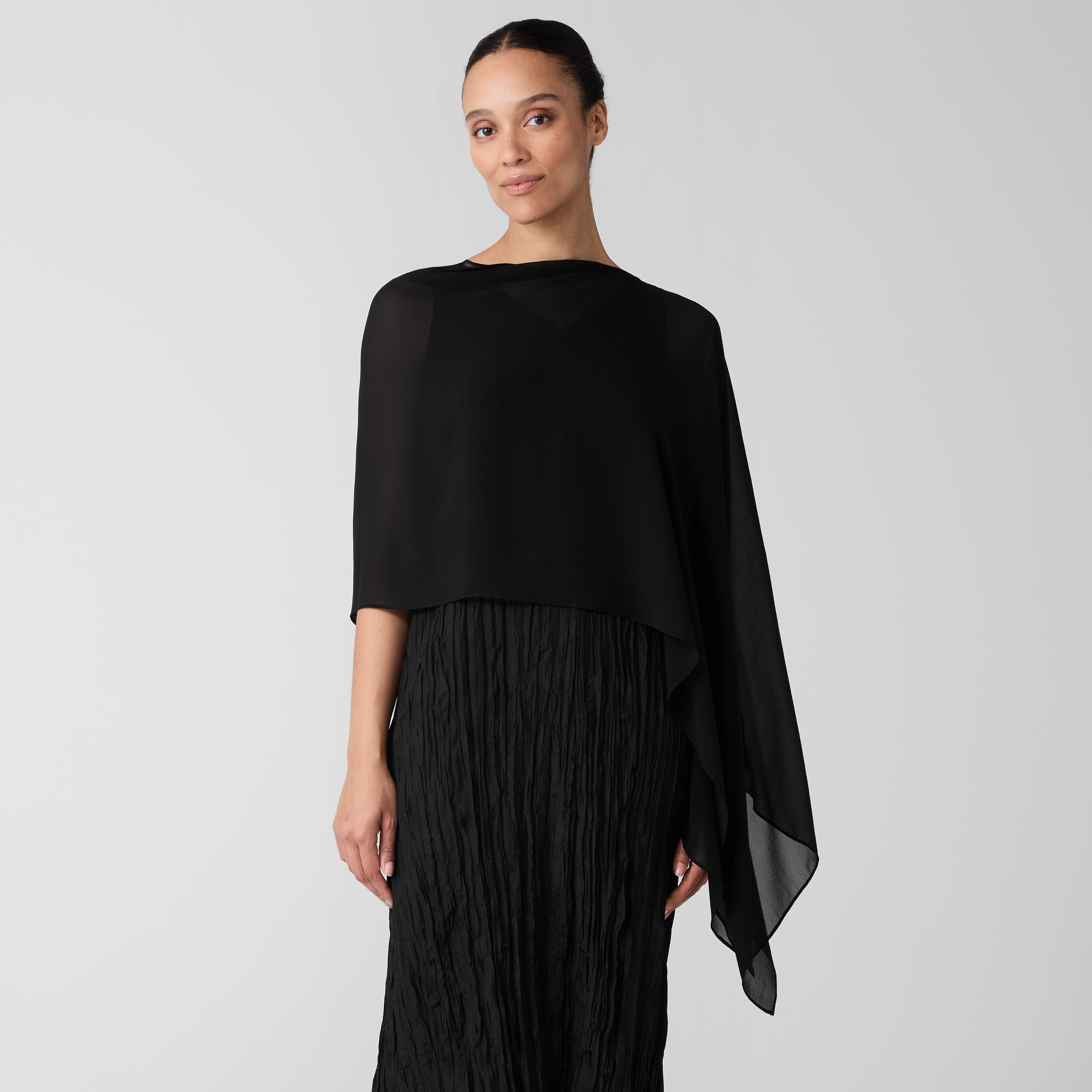 Sheer Silk Georgette Wrap