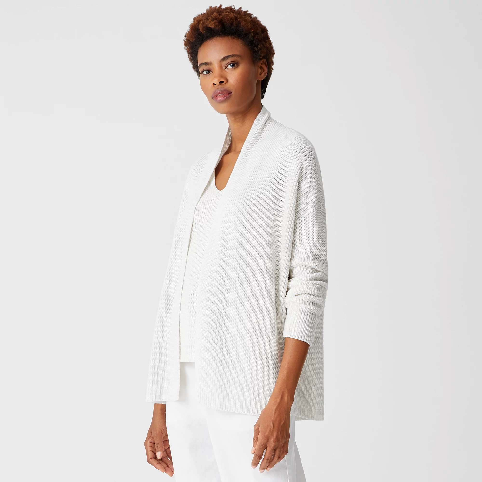 Peruvian Organic Cotton Blend Cardigan 