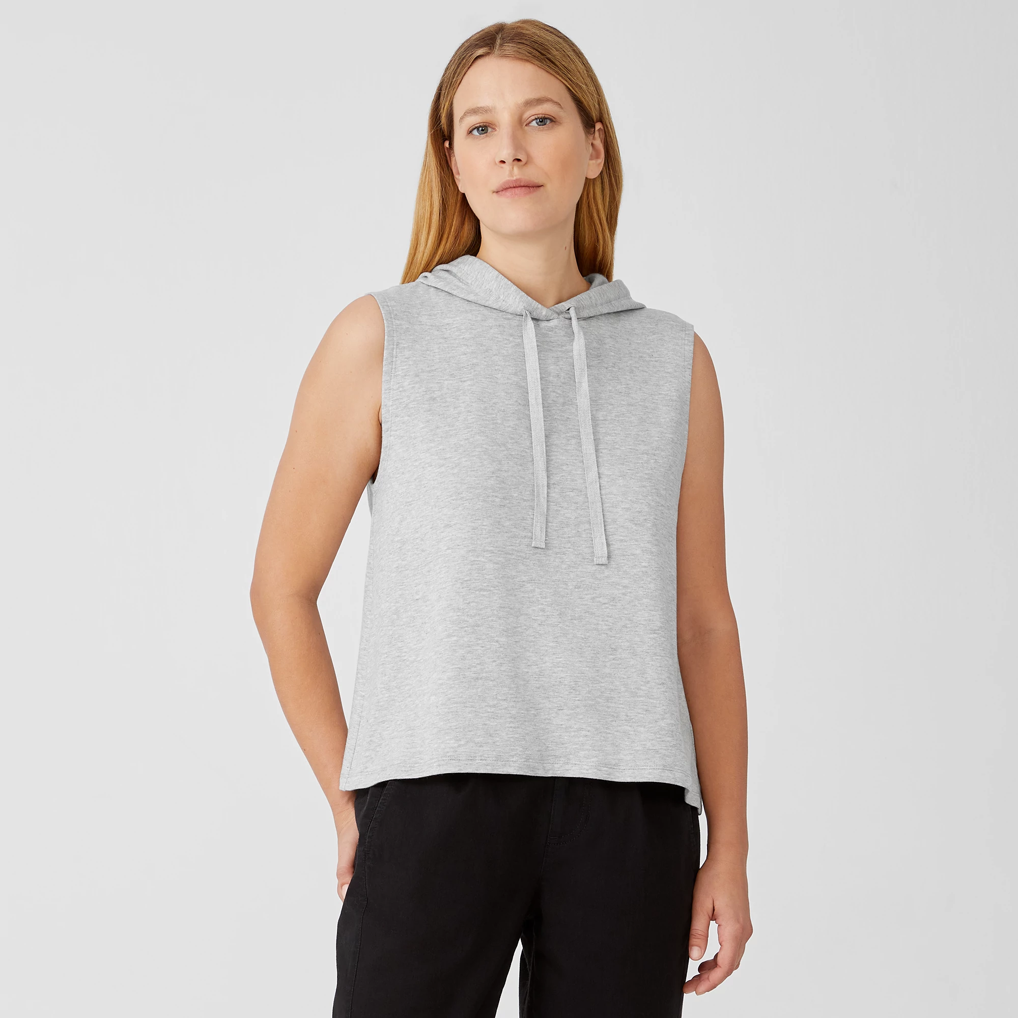 パーカー・フーディ ELEVENTY JERSEY SLEEVELESS HOODIE Eleventy Sleeveless Hoodie | Blue | FARFETCH NO