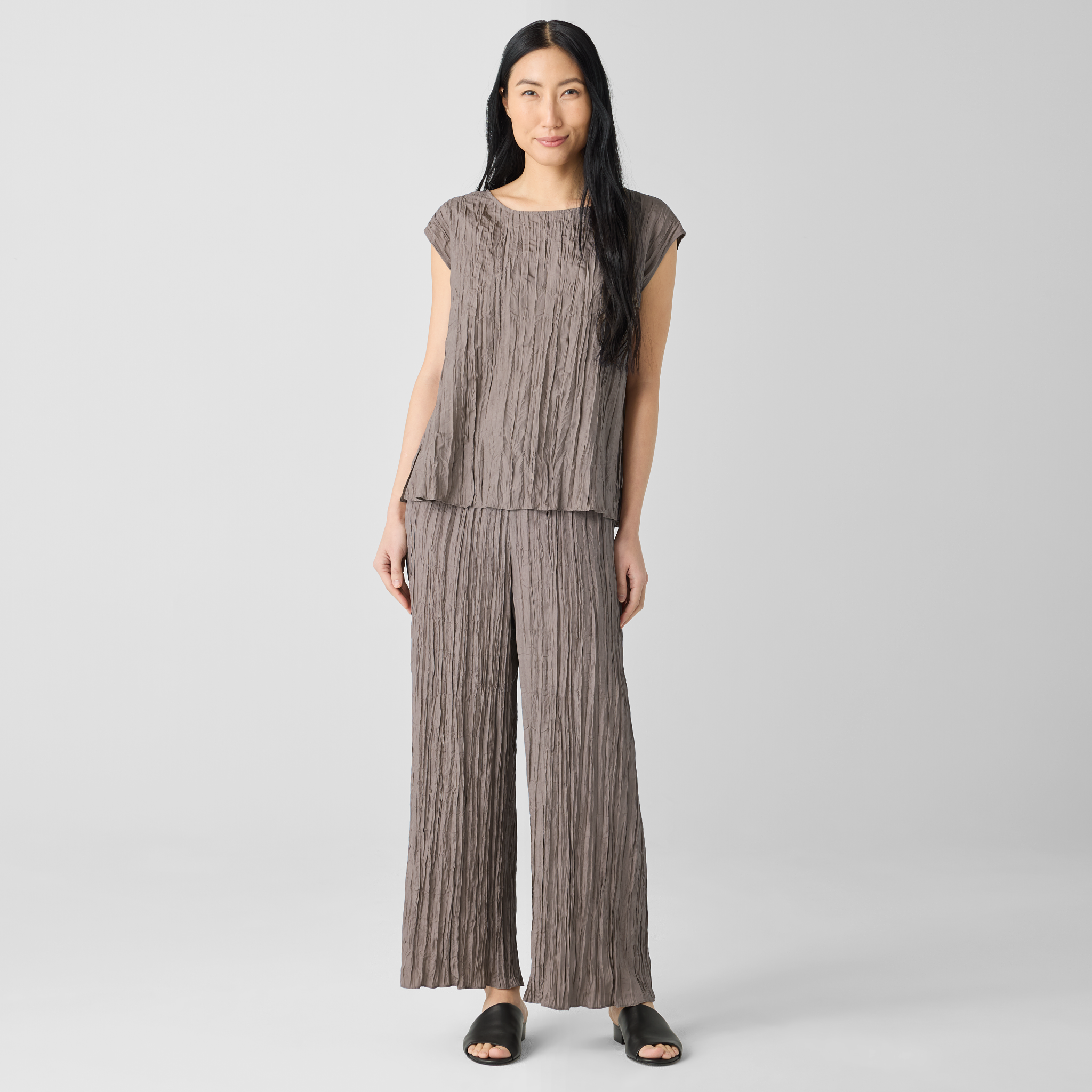 お気にいる Silk Crushed Wide-Leg FISHER EILEEN | Pant テープ・マスキングテープ