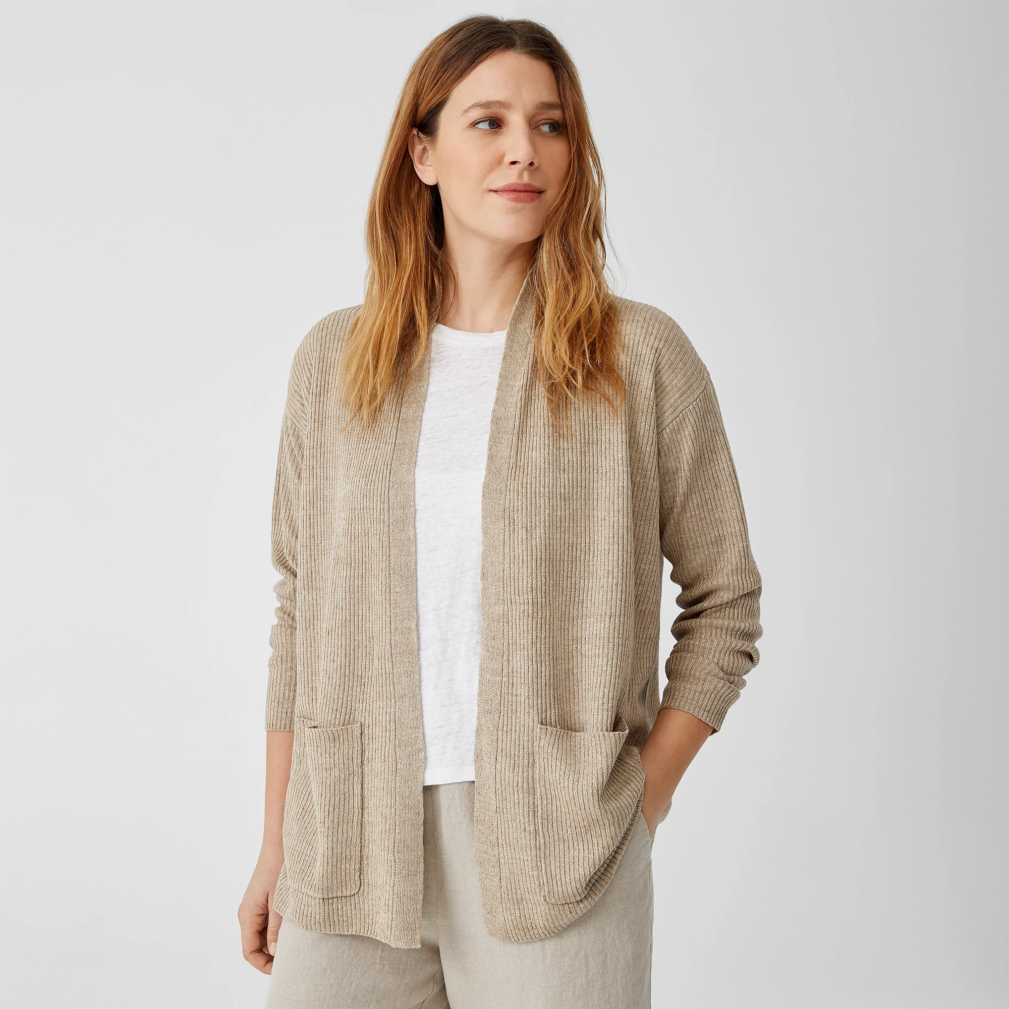 Oversize Linen Cardigan（カーディガン）｜L'Appartement