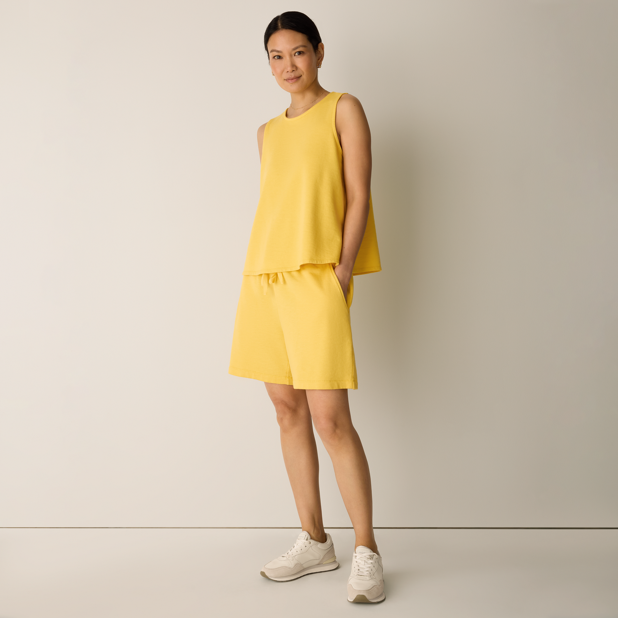 Garment-Dyed Organic Cotton Terry Walking Shorts from EILEEN FISHER - $128