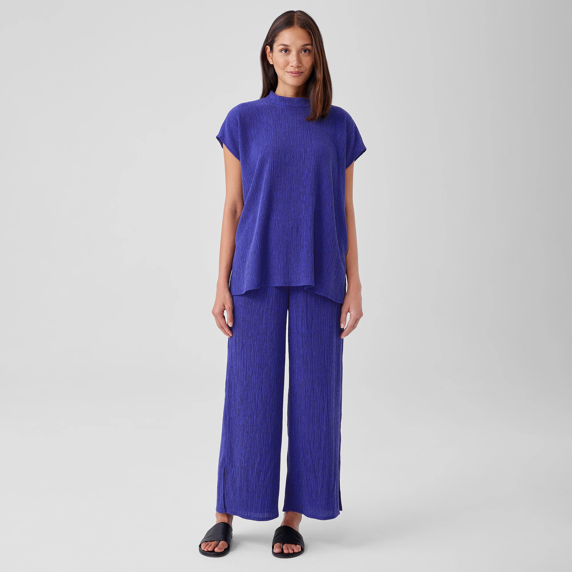 Eileen Fisher Silk Wide Leg Pant S/M main image 1