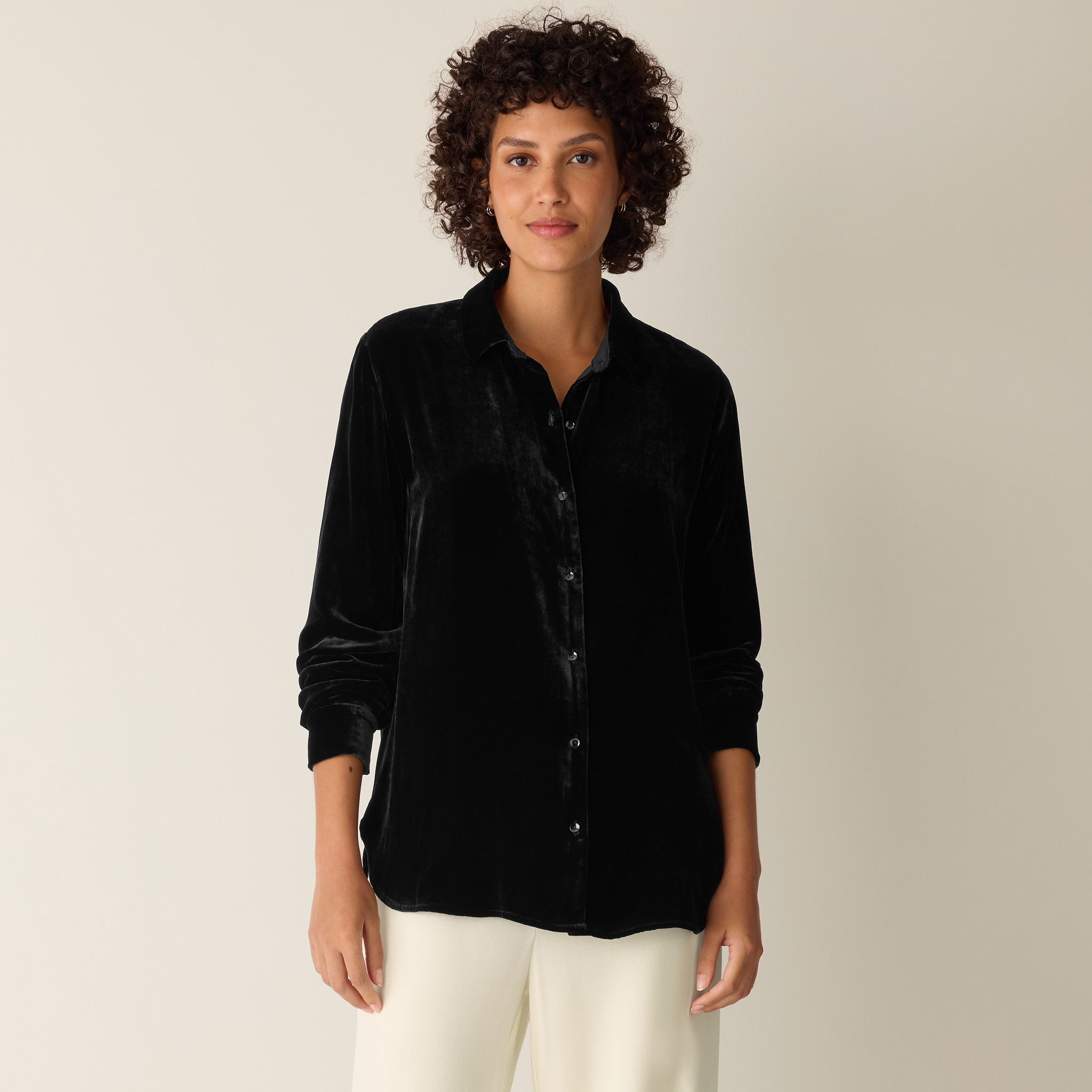 Velvet Classic Collar Shirt