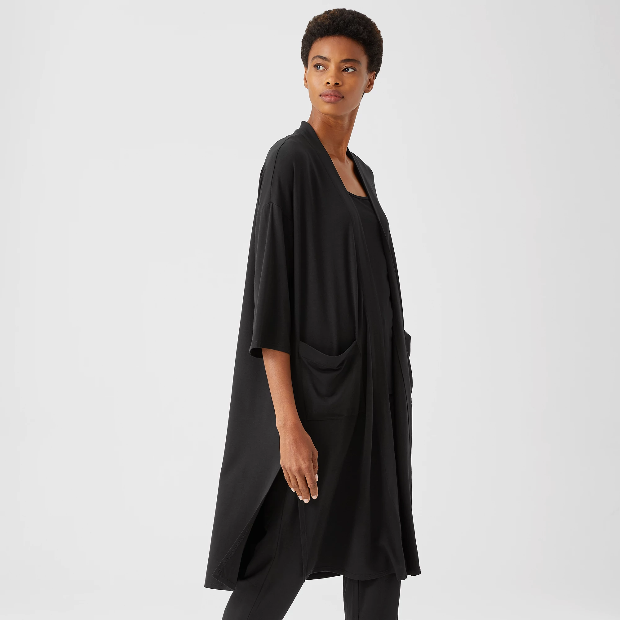 Fine Jersey Elbow-Sleeve Jacket | EILEEN FISHER