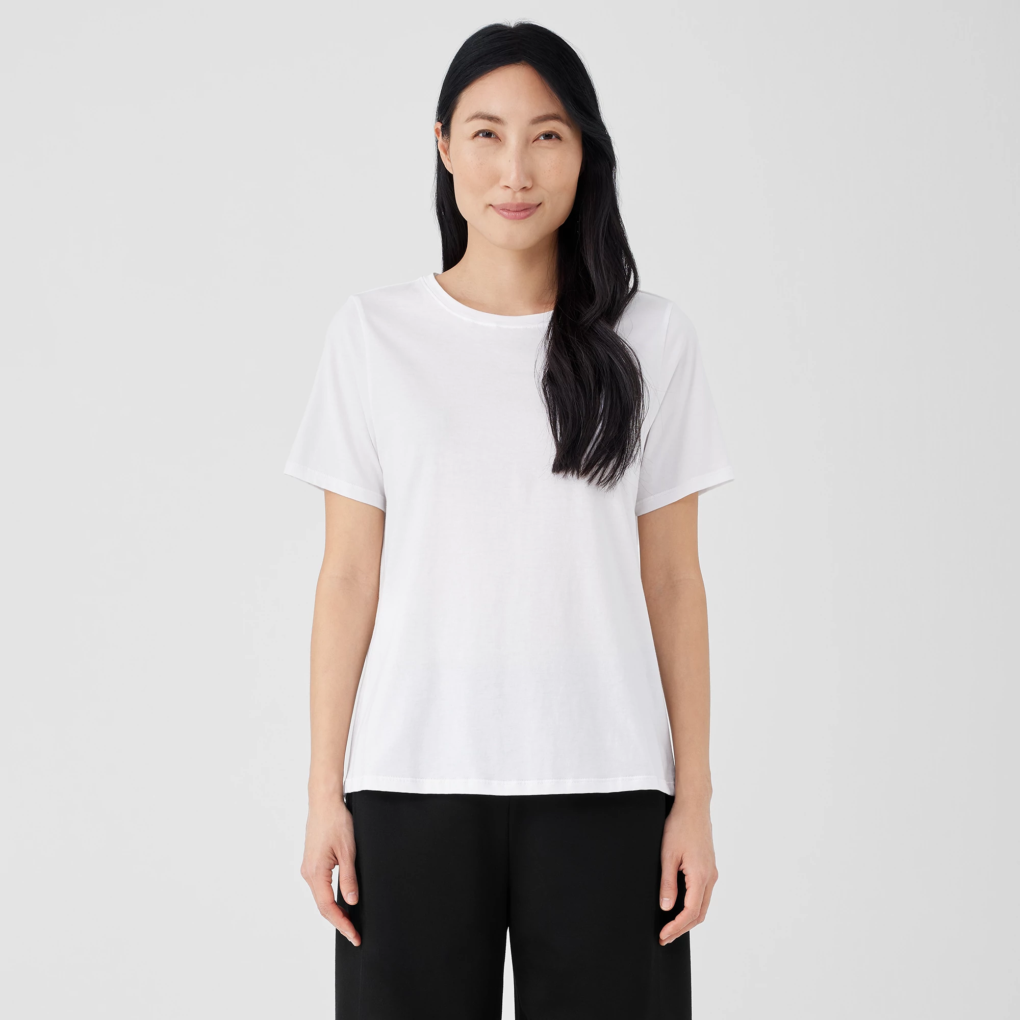 Cotton jersey T-shirt in white - Auralee | Mytheresa