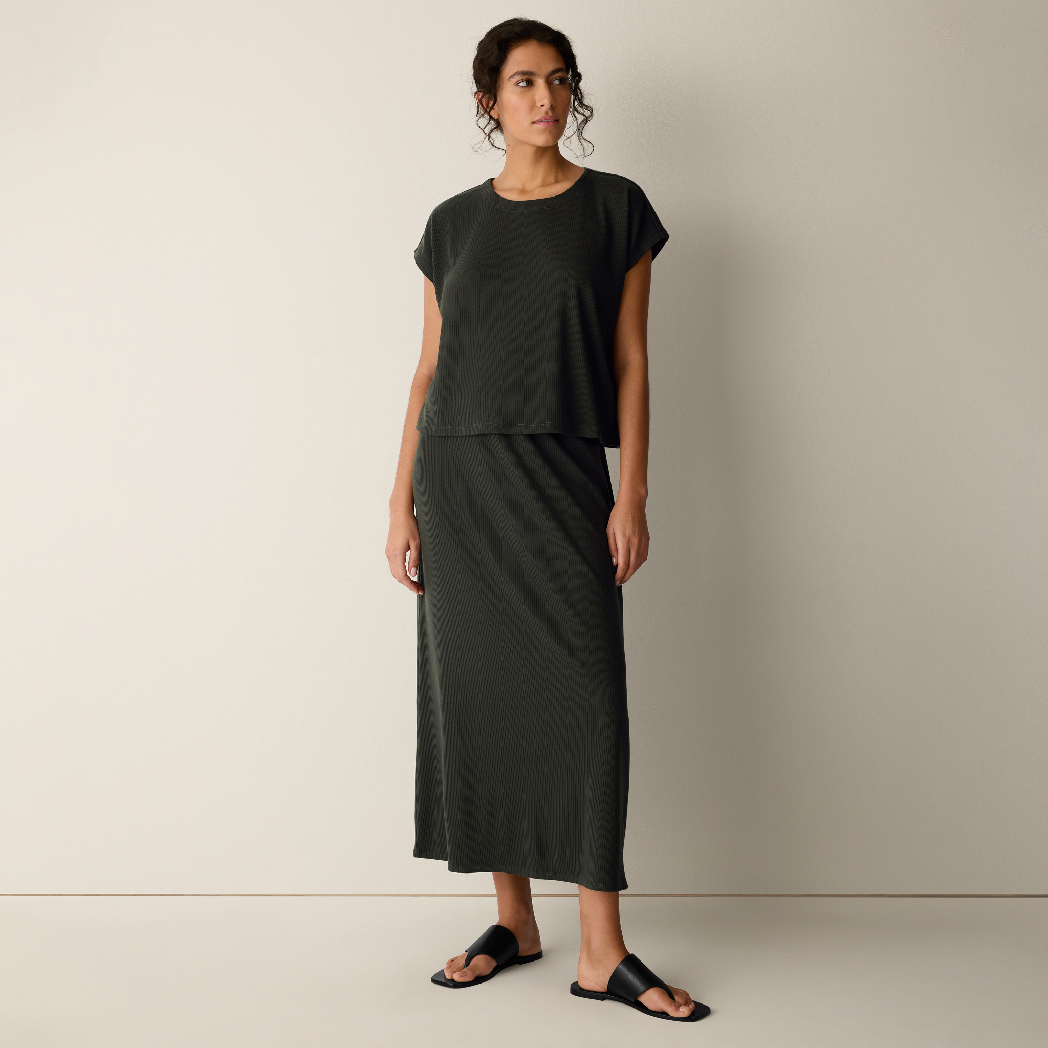 Ribbed Knit Skirt from EILEEN FISHER - $158