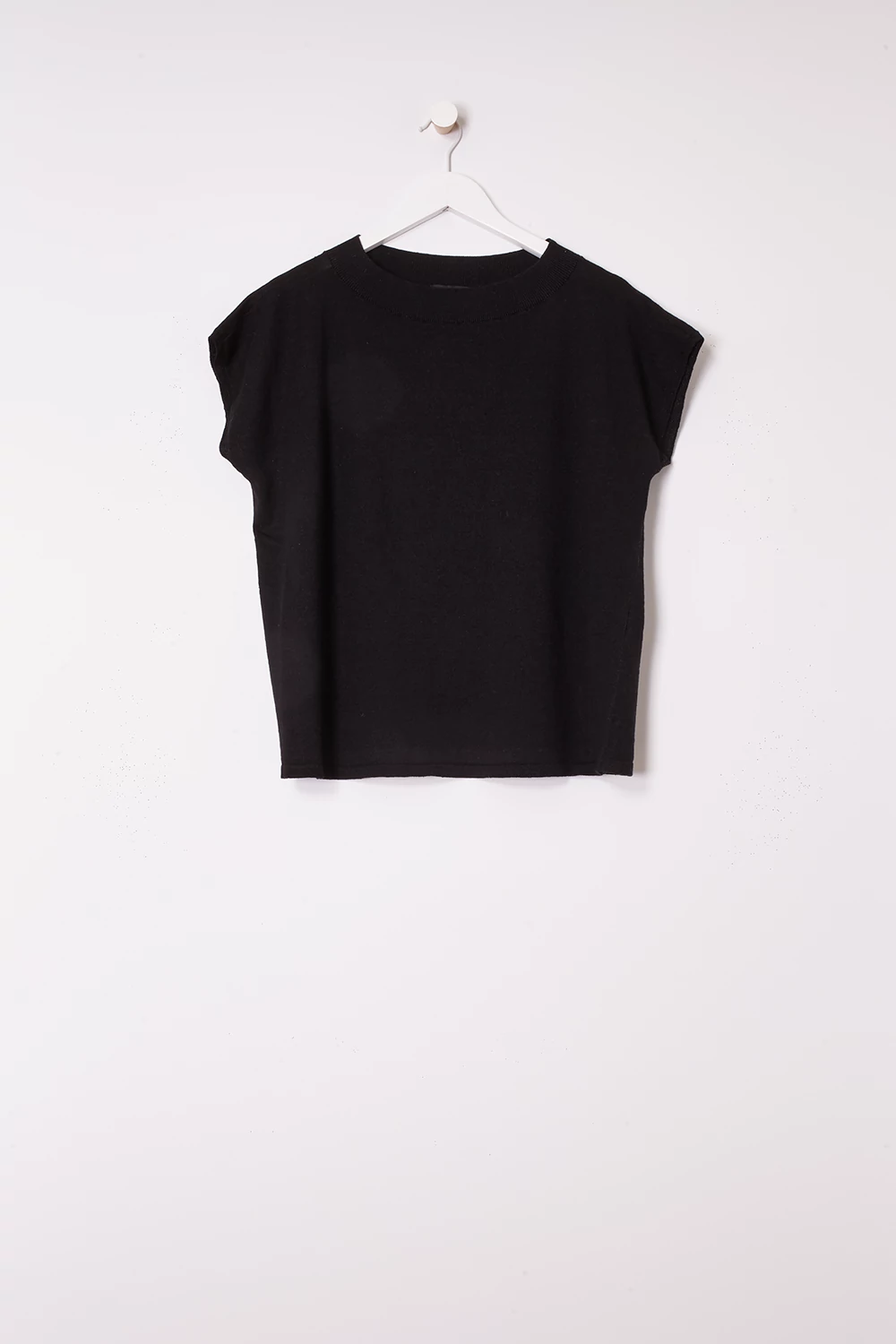 Organic Linen Cotton Round Neck Box-Top | EILEEN FISHER