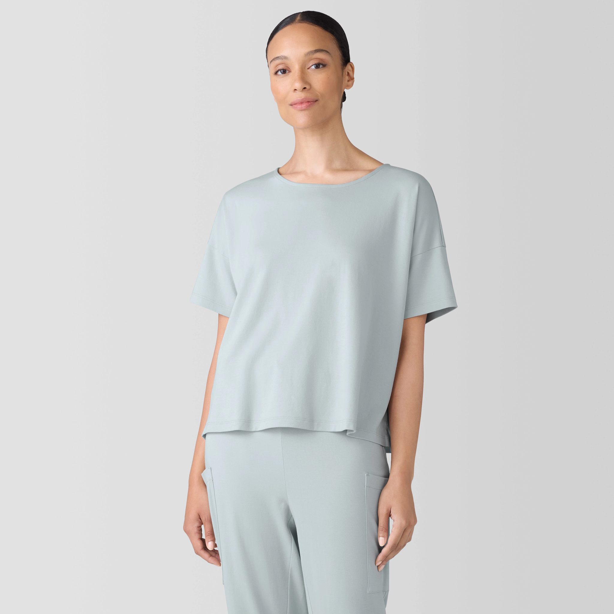 Organic Cotton Interlock Sleep Tee from EILEEN FISHER - $55.20