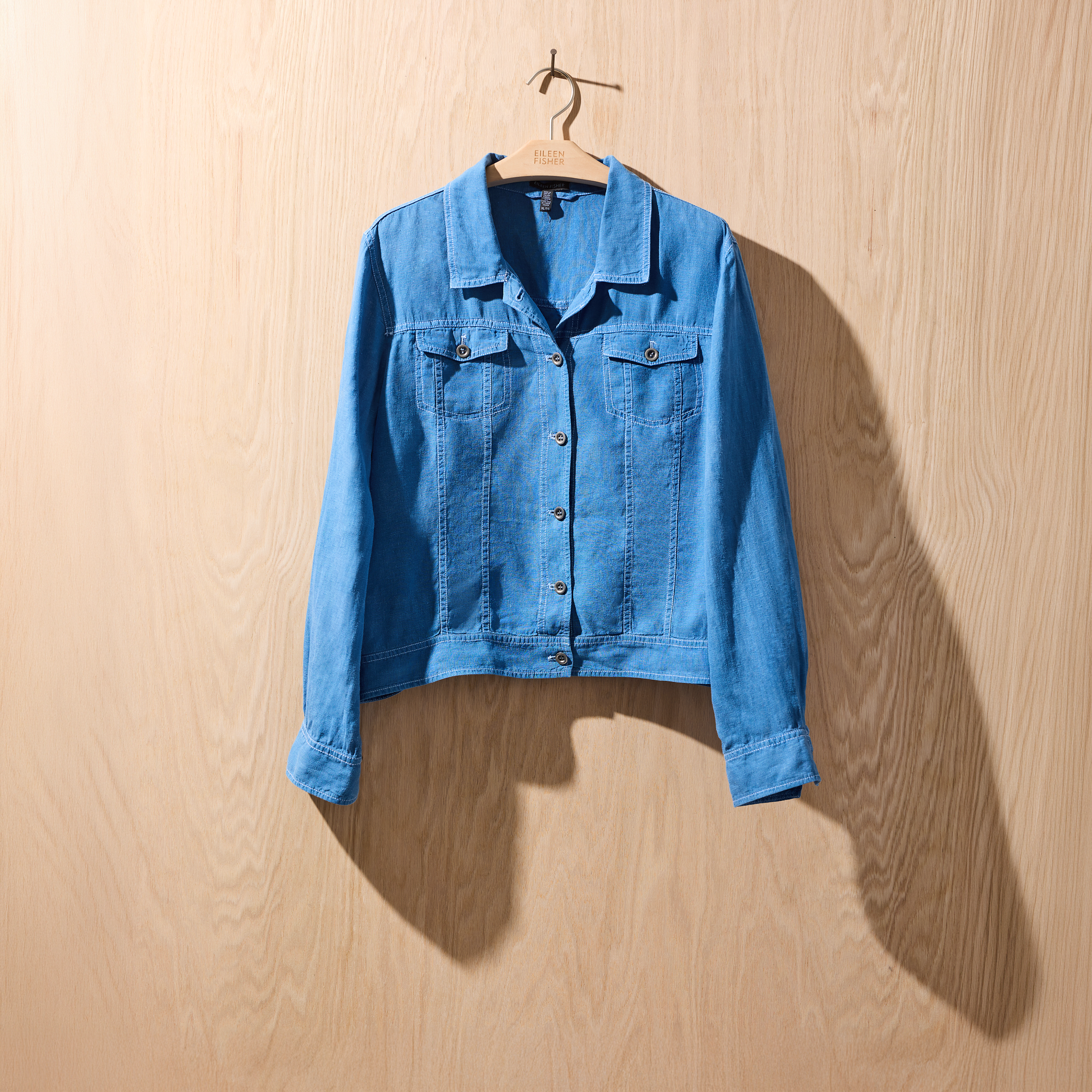 Renew Organic Linen Jacket, XL from EILEEN FISHER - $95