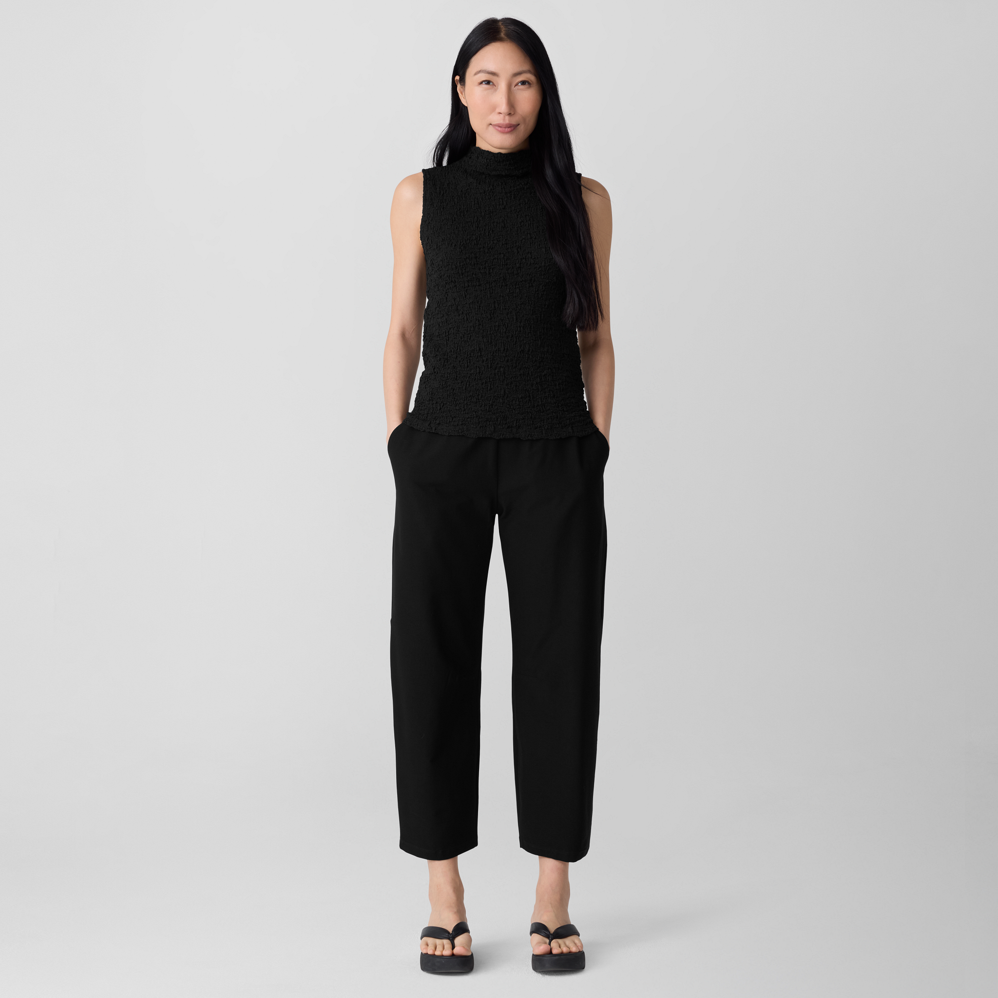 Washable Stretch Crepe Arch Pant