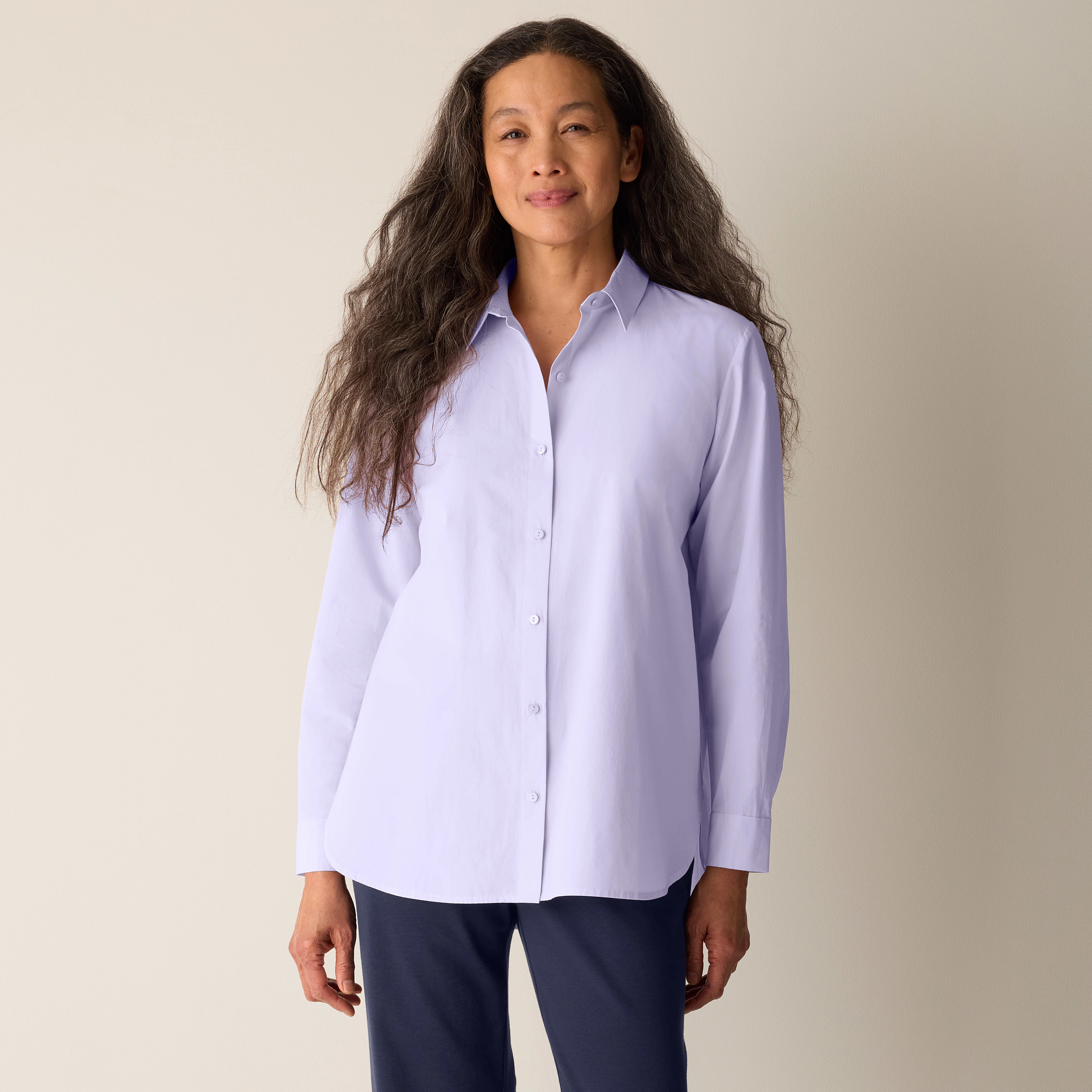 Organic Cotton Poplin Classic Collar Shirt