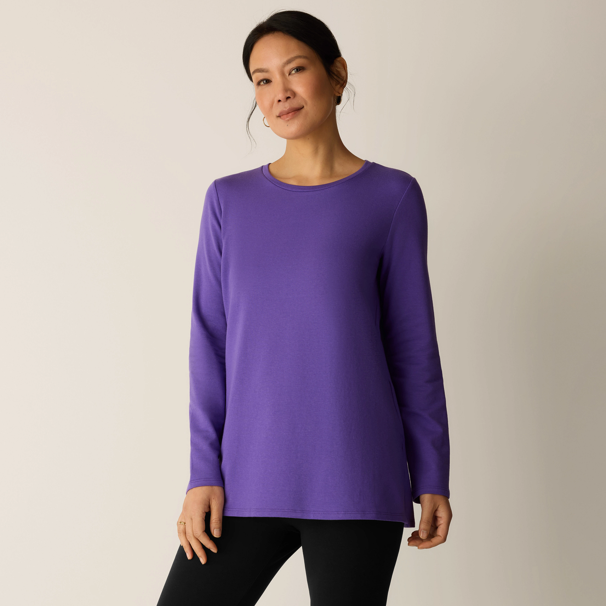 Cozy Brushed Terry Hug Long Top