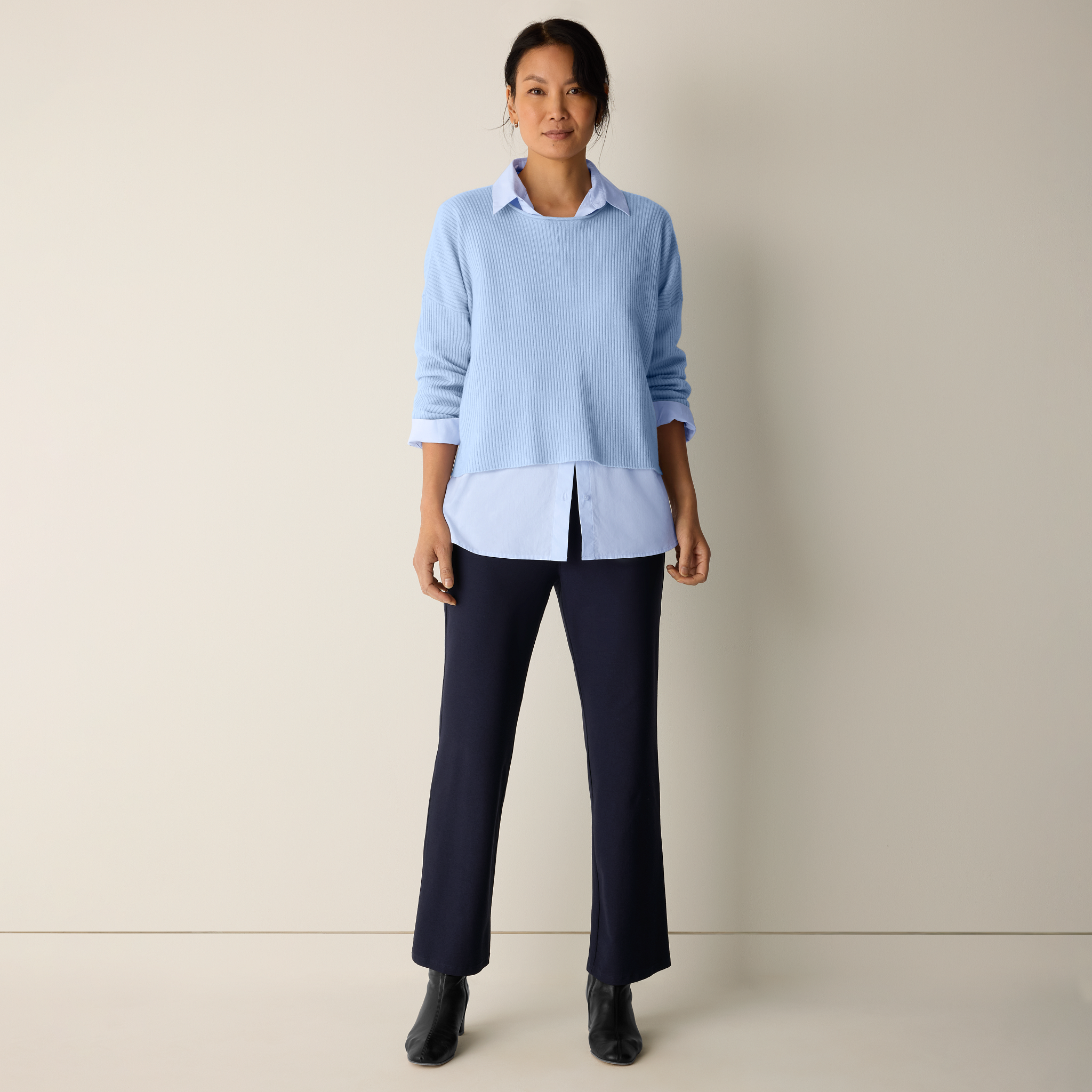 Italian Cashmere Crew Neck Top