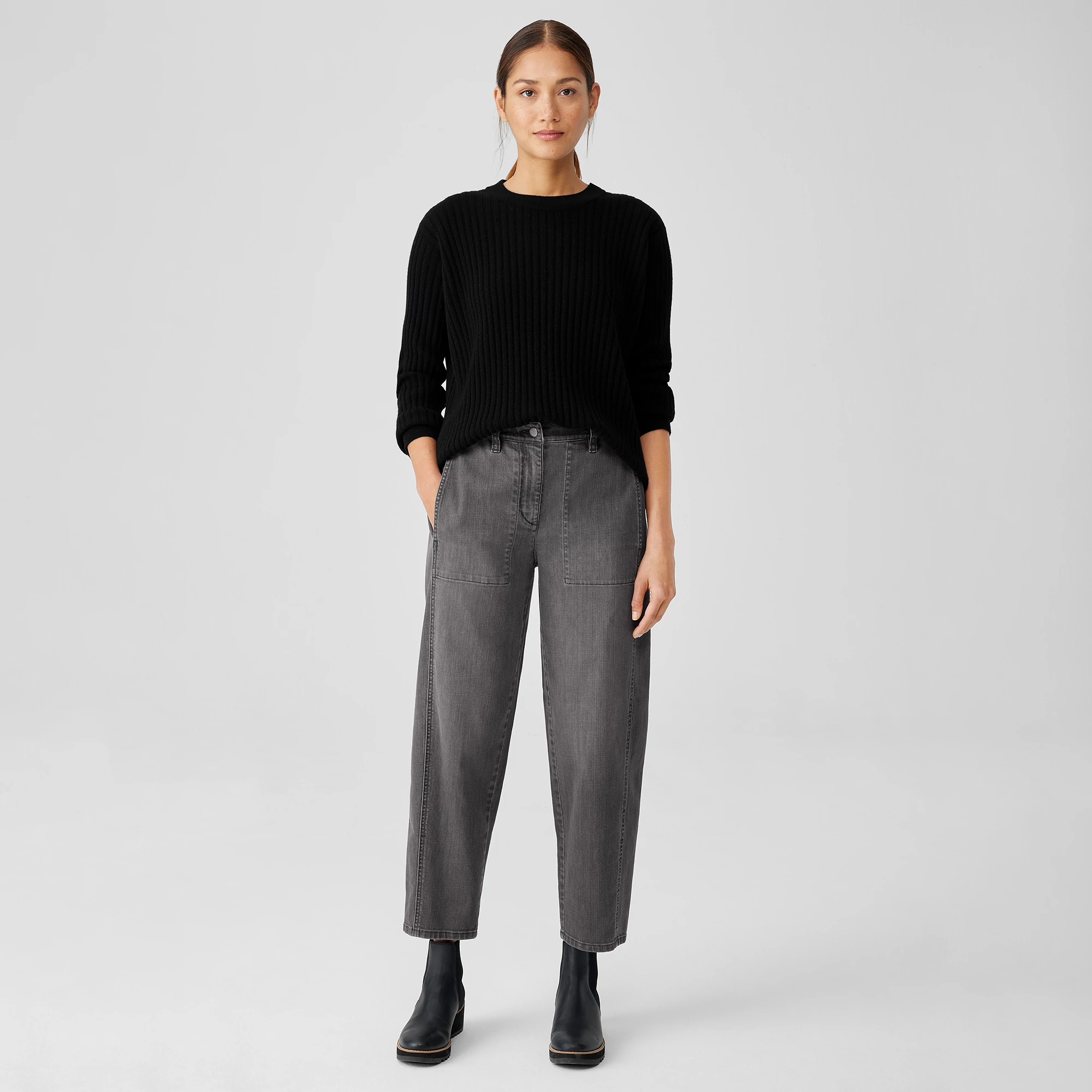 Organic Cotton Stretch Lantern Jean | EILEEN FISHER