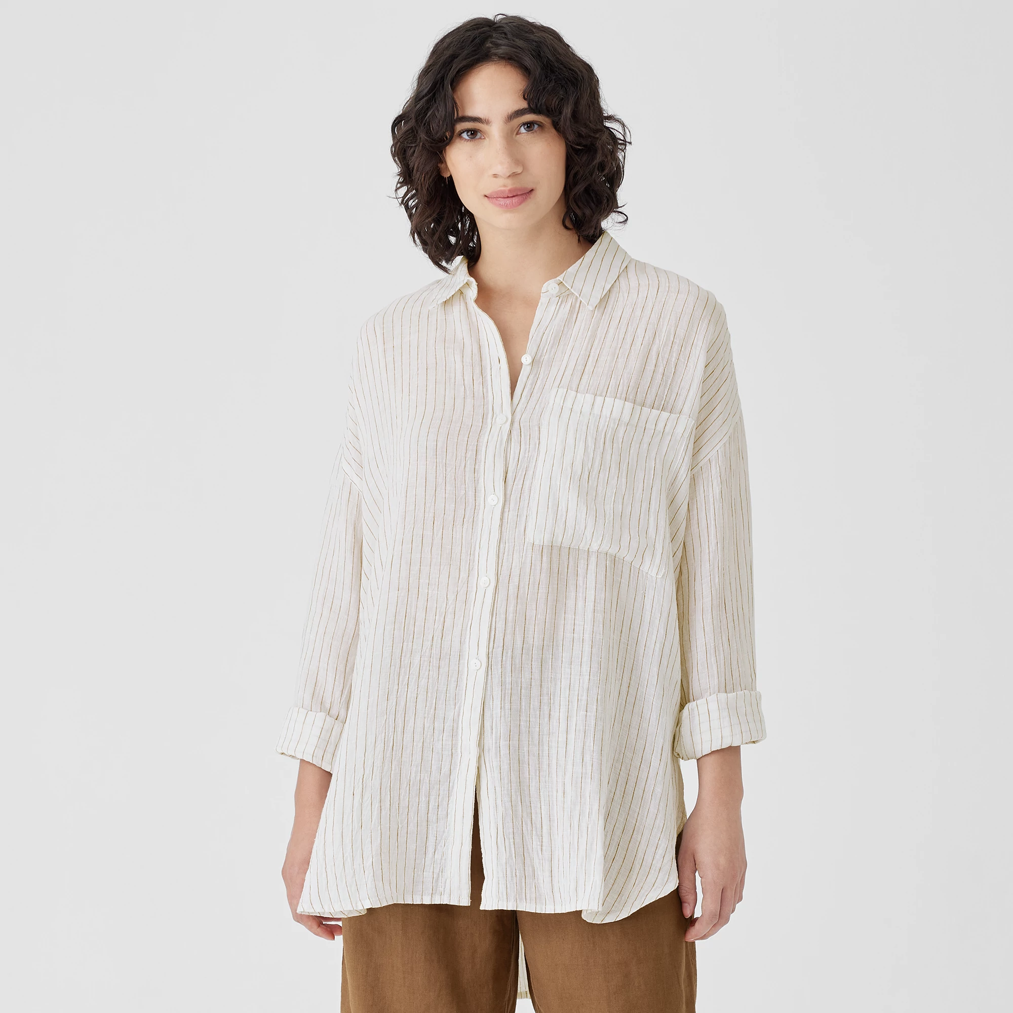 Relaxed Linen Shirt | Aritzia INTL