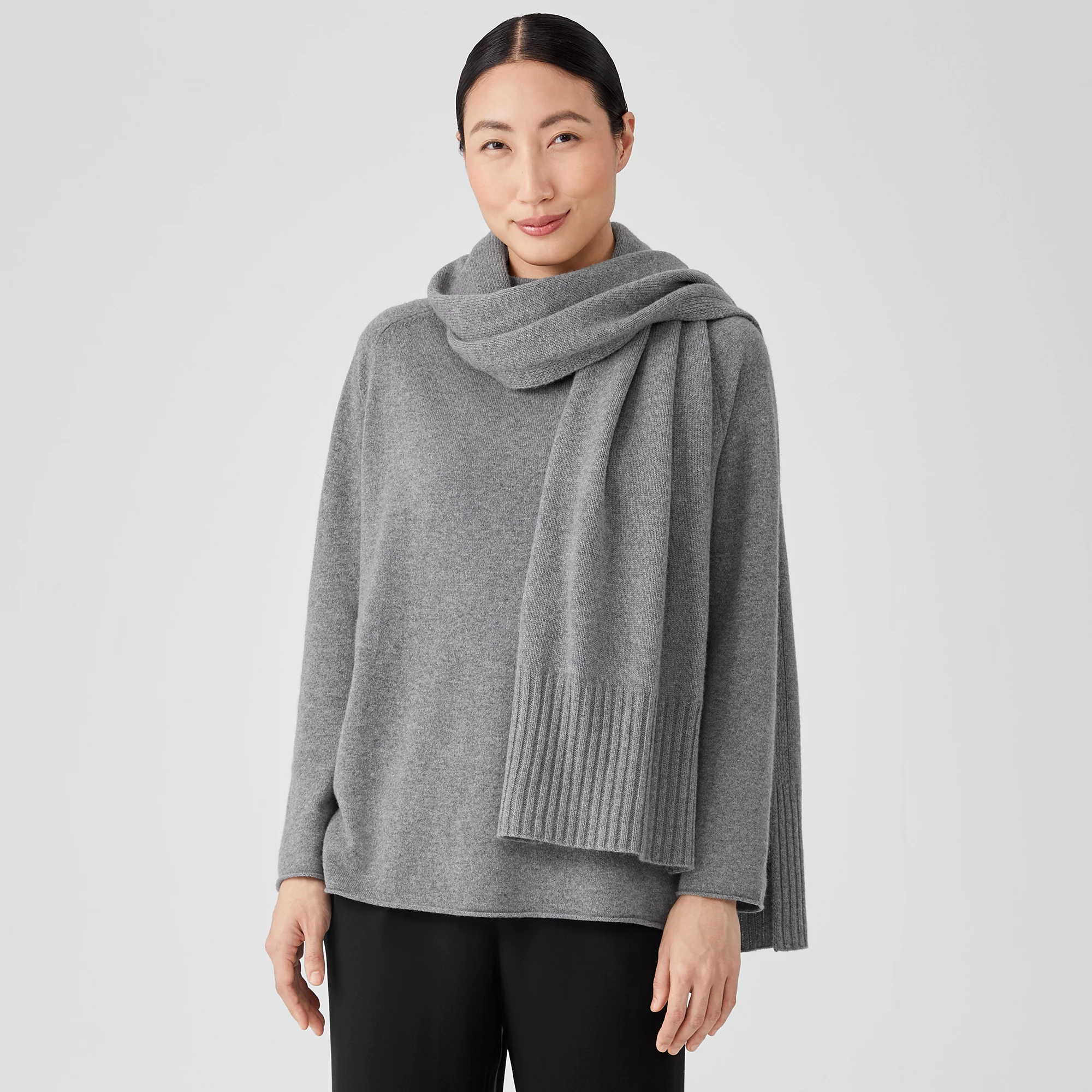 Recycled Cashmere Wool Wrap | EILEEN FISHER