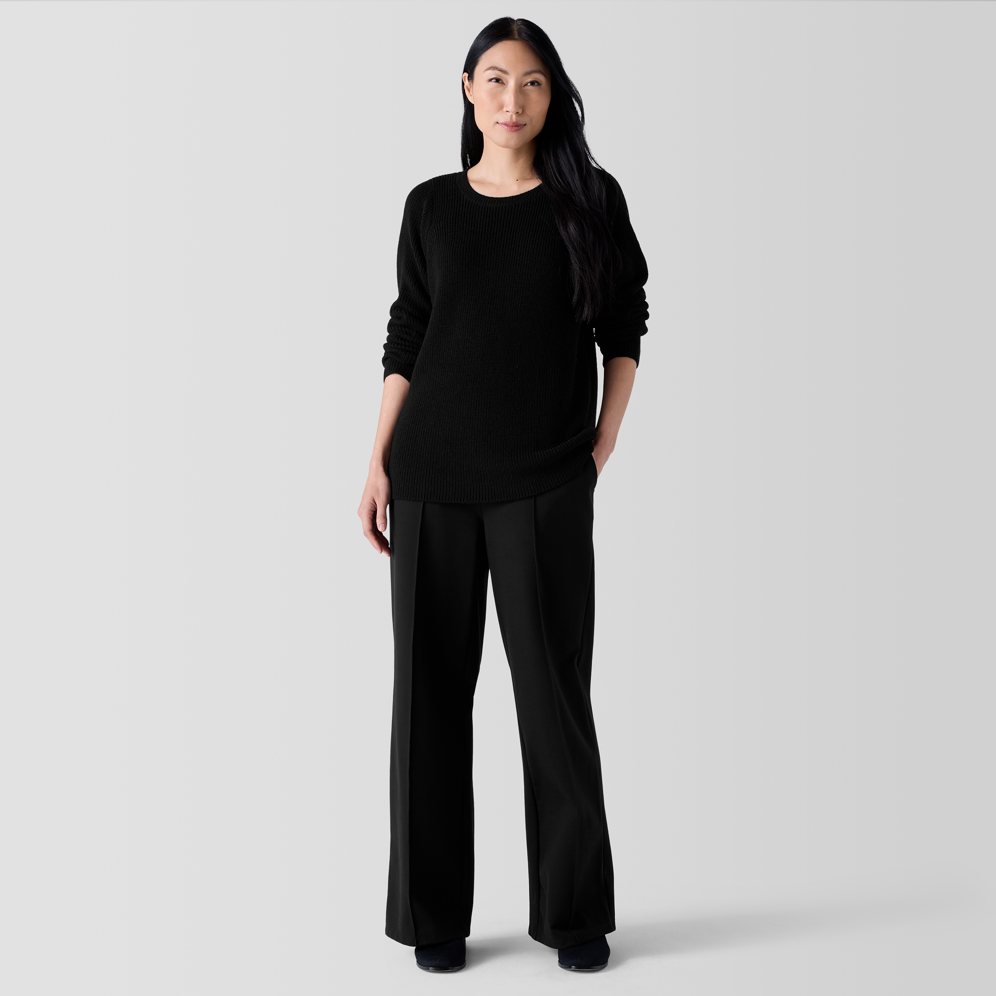 【BAON】trap pintuck wide pants Pintuck Wide Leg Pants-Oatmeal