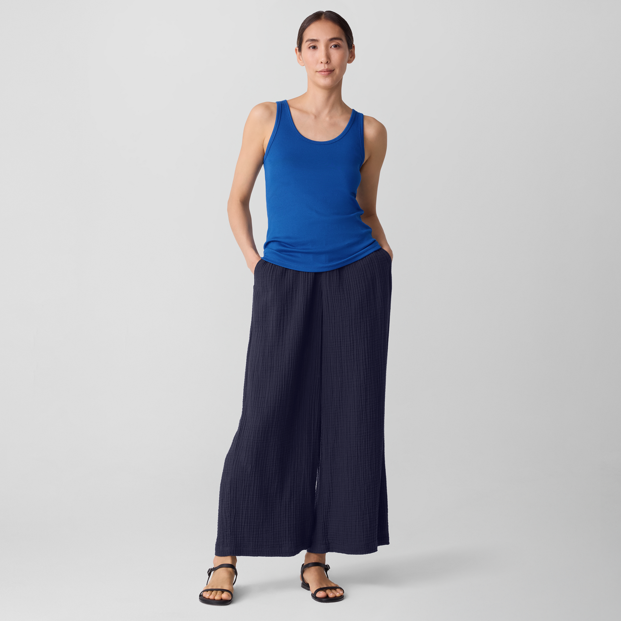 トップス Deuxieme Classe Cotton Stretch Rib Tank Deuxieme Classe（ドゥーズィエムクラス）の「* Co/Ca Stretch