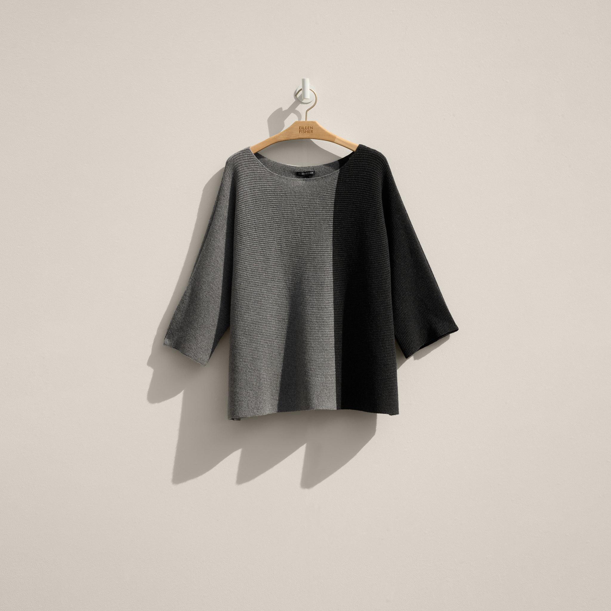 Renew Lofty Recycled Cashmere Pullover, L | EILEEN FISHER