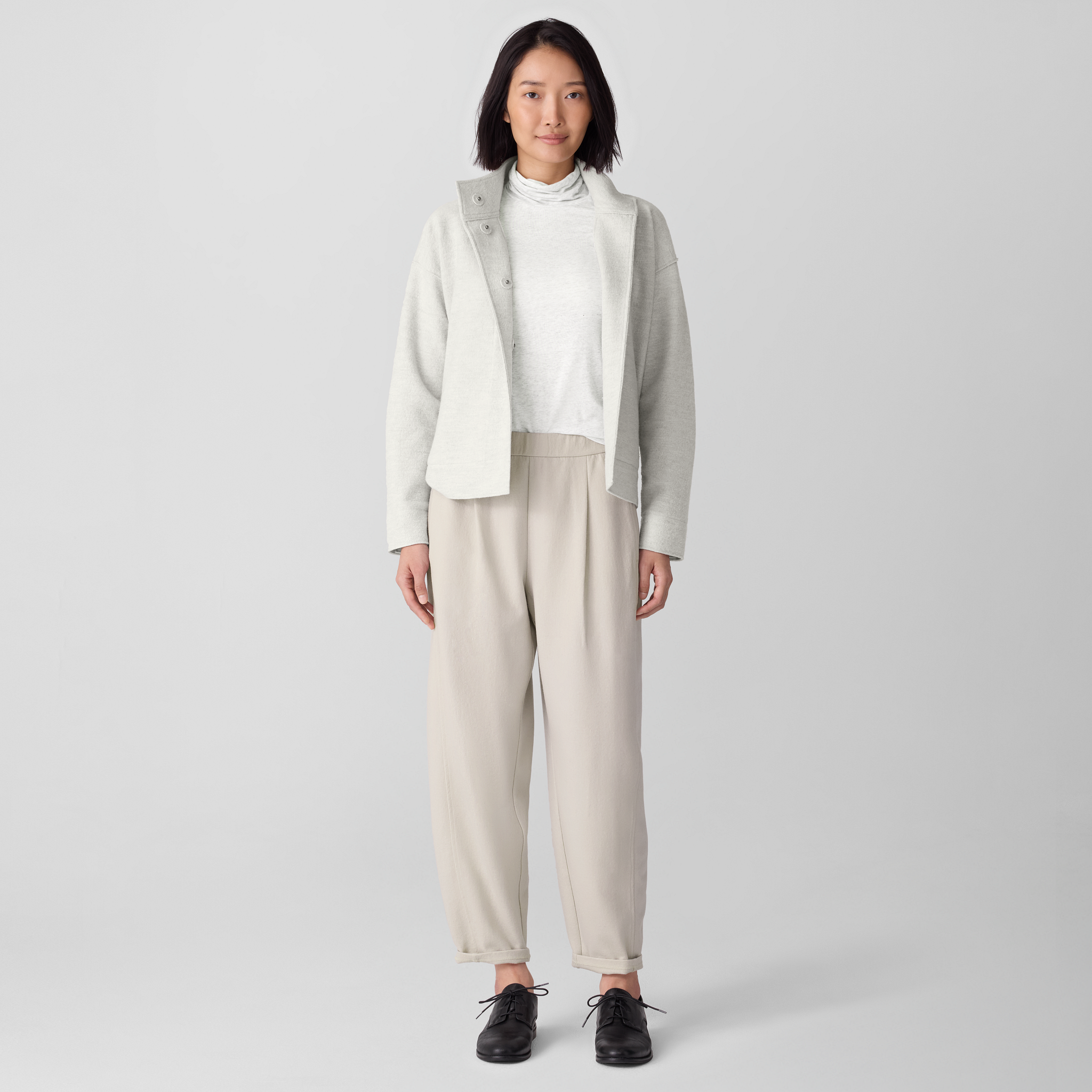 Felted Wool Jersey Lantern Pant in Regenerative Wool from EILEEN FISHER - $183.20