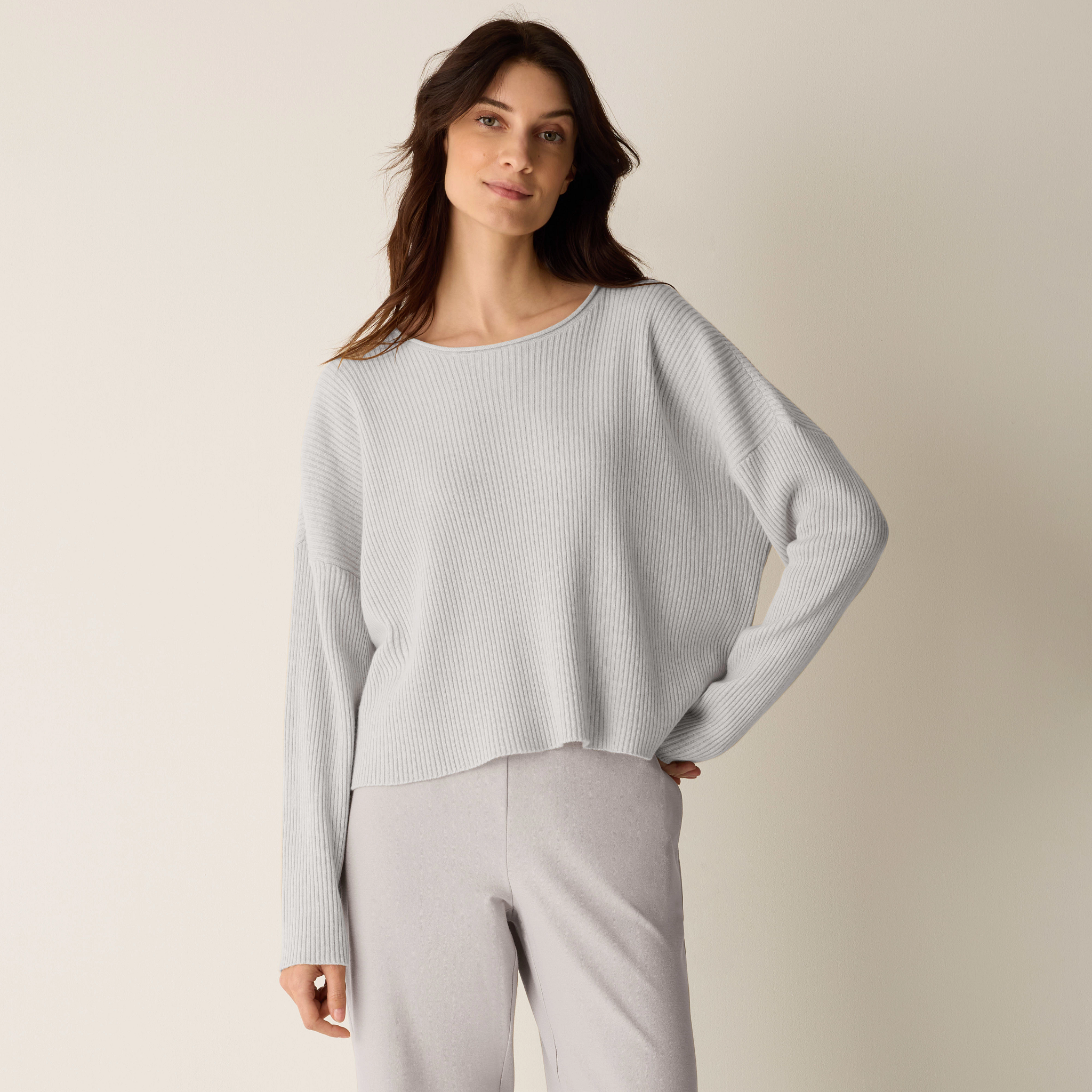 Italian Cashmere Crew Neck Top
