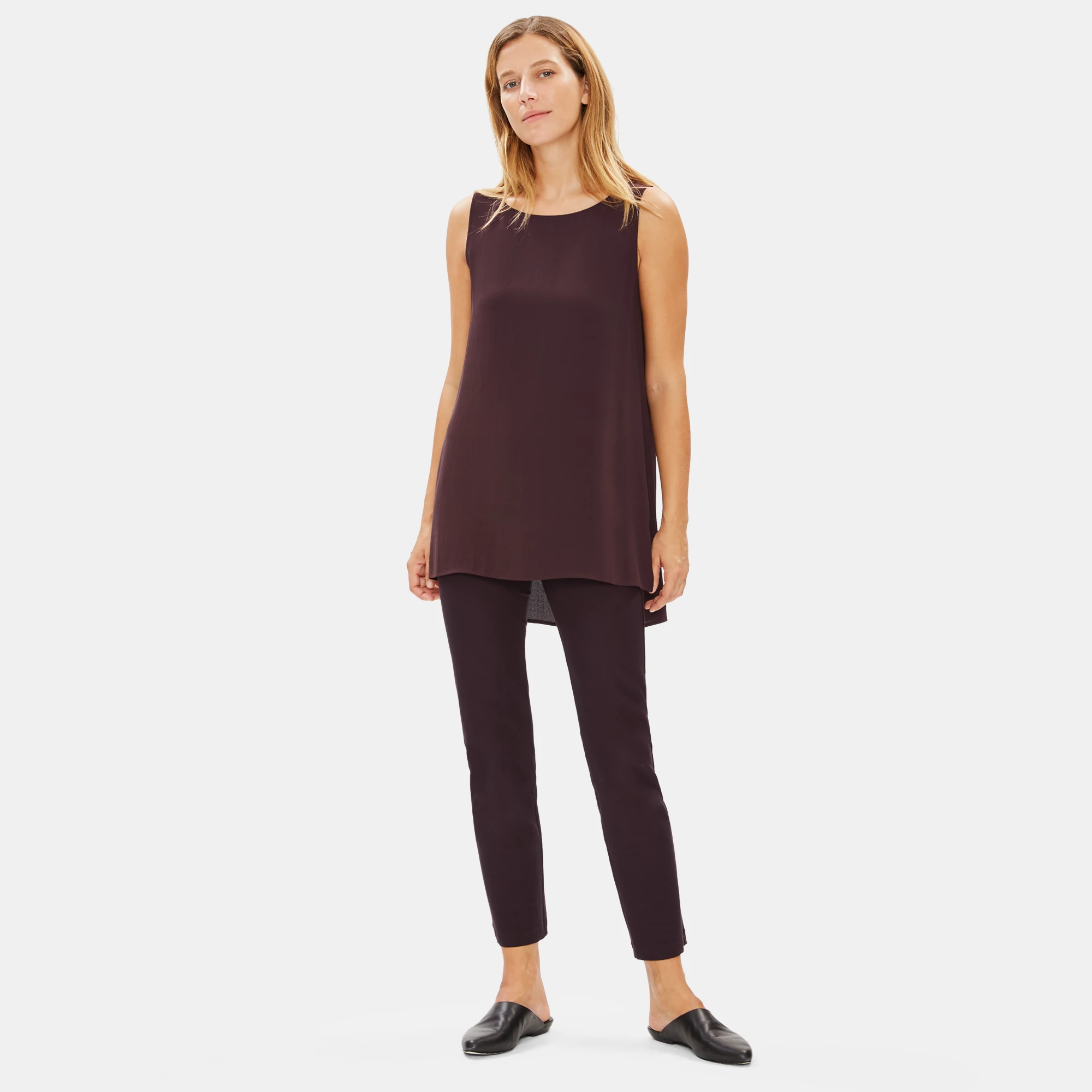 Silk Crepe Long Shell EILEEN FISHER