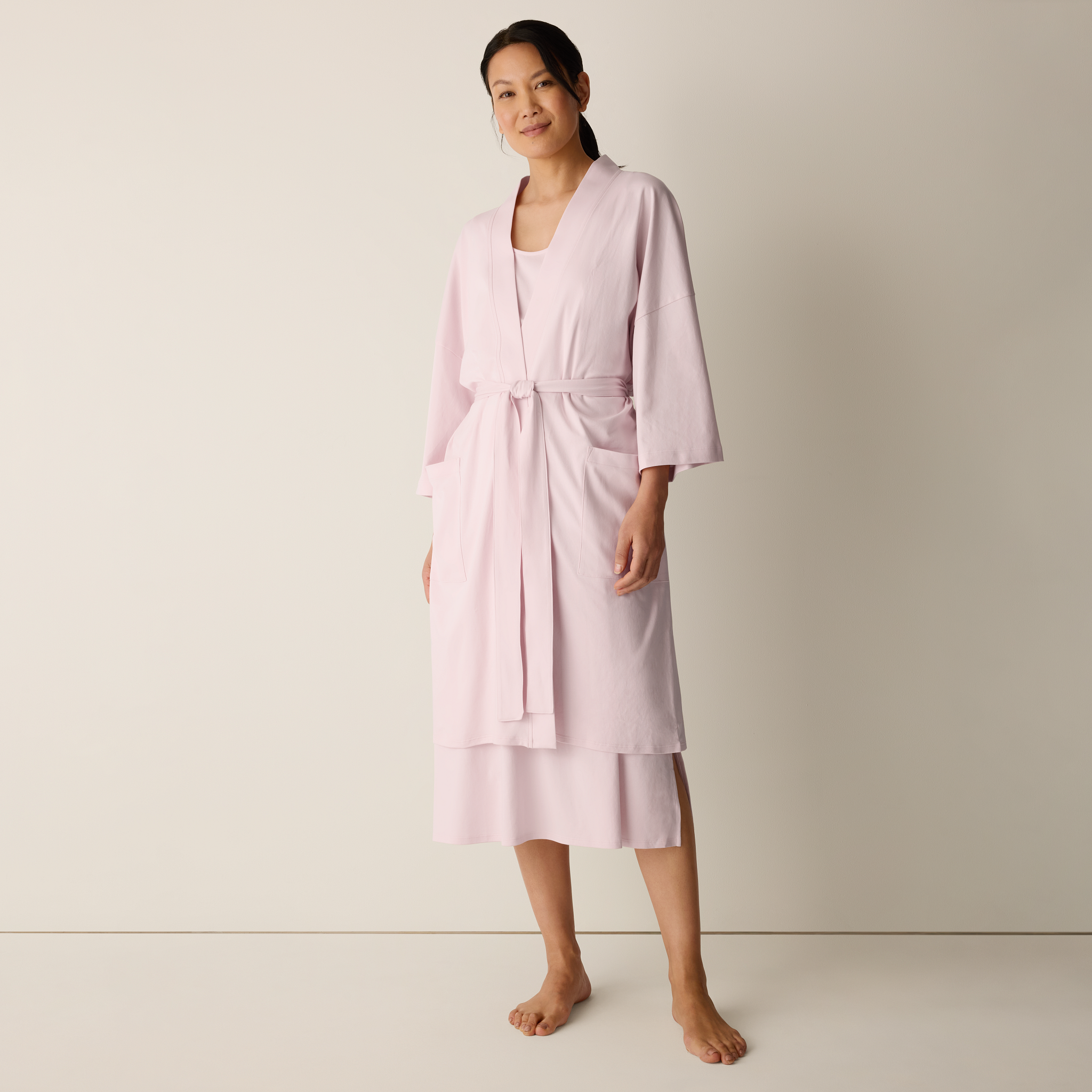 Organic Cotton Interlock Sleep Robe from EILEEN FISHER - $158