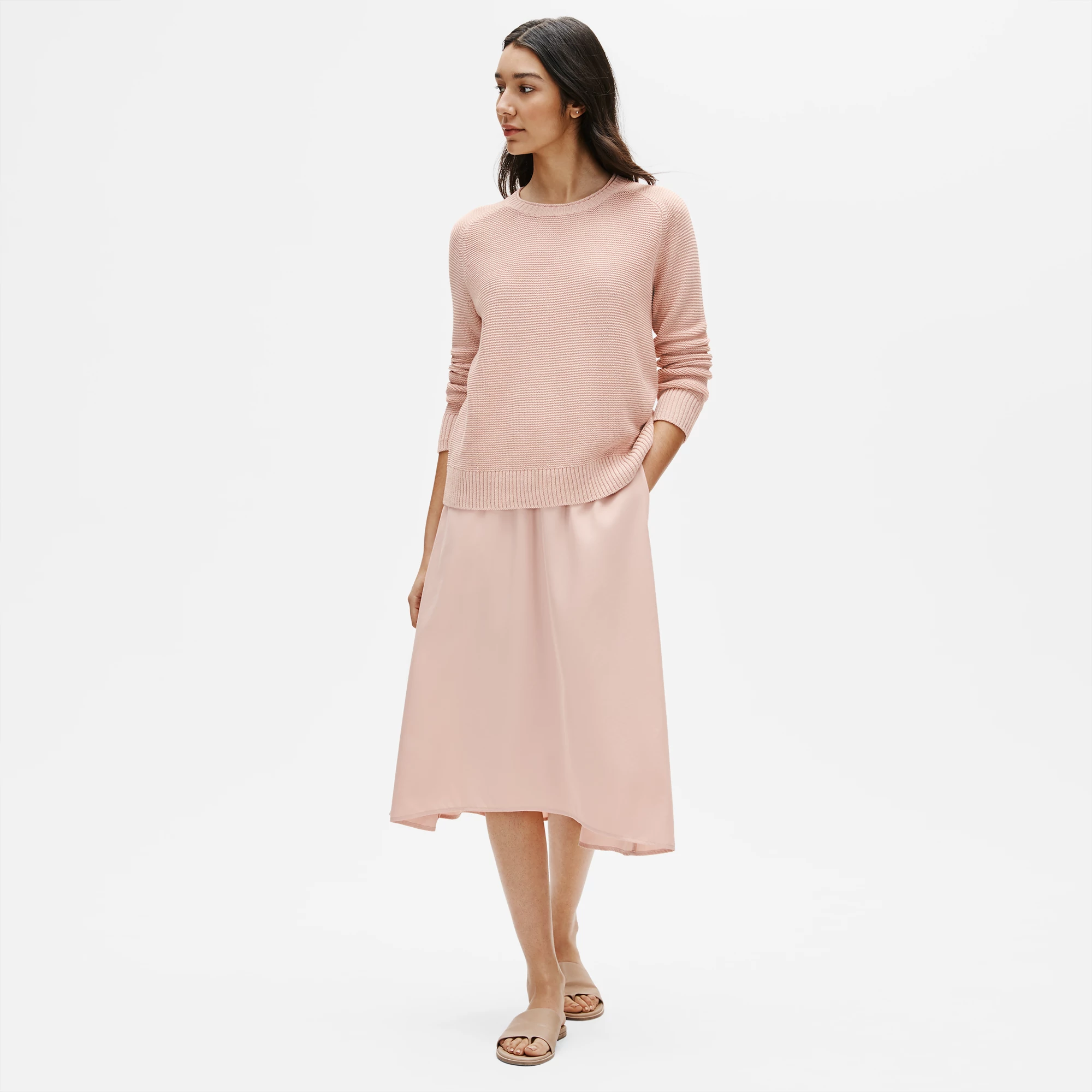 Sandwashed Tencel A-Line Skirt | EILEEN FISHER