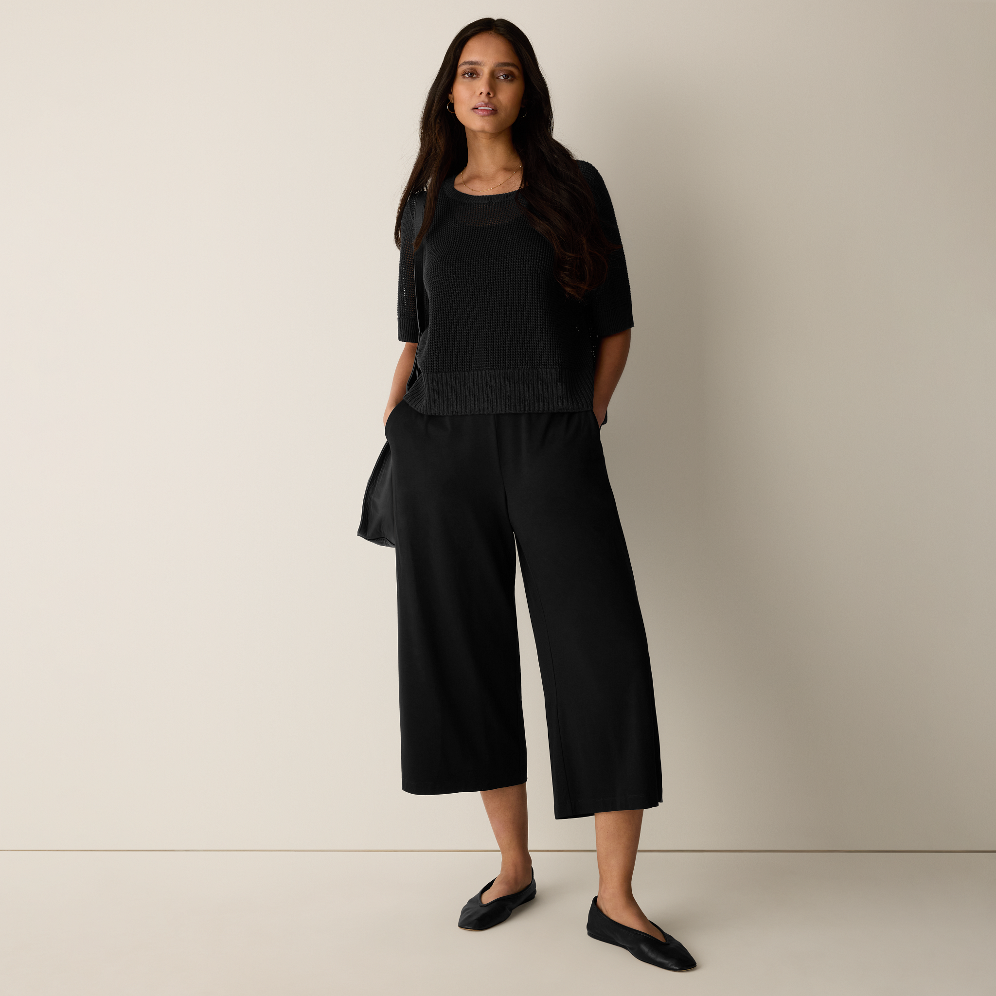 Stretch Jersey Knit Culotte from EILEEN FISHER - $158