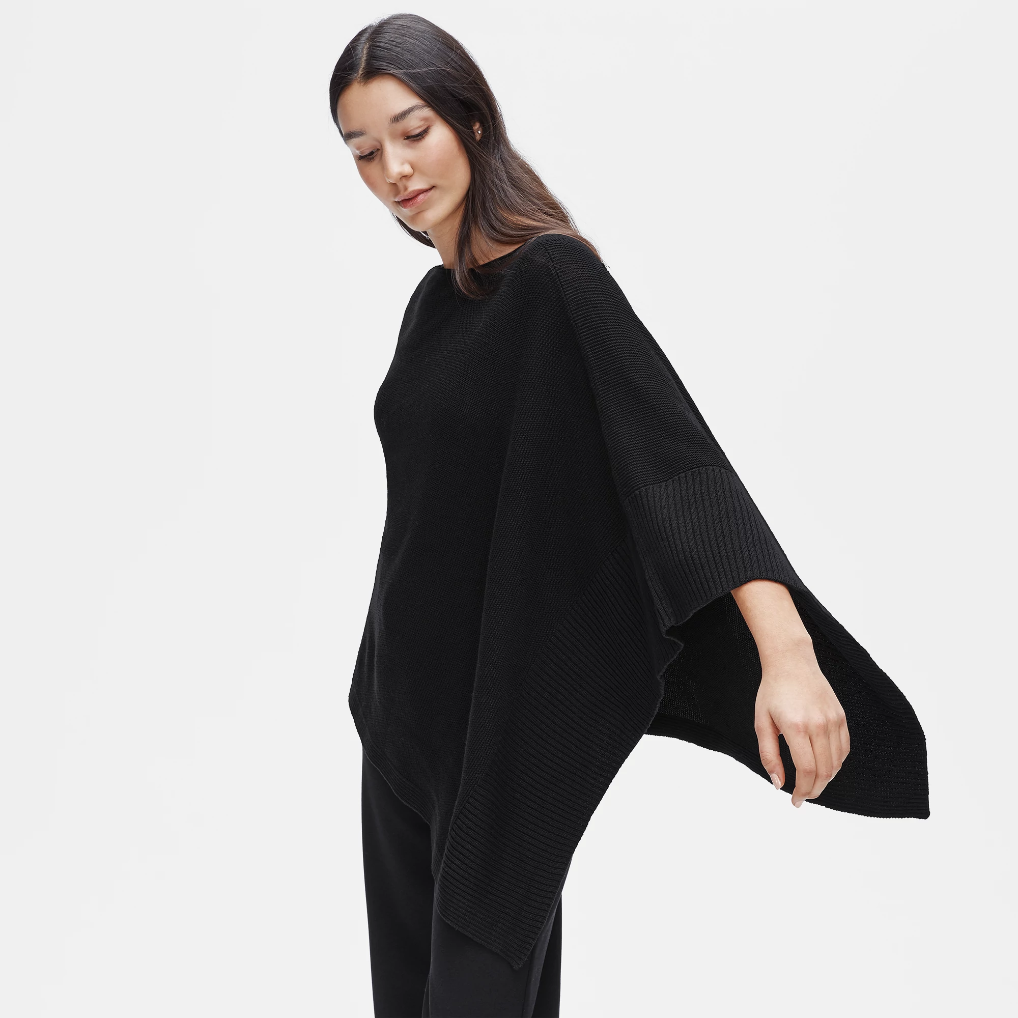 Organic Linen Cotton Poncho