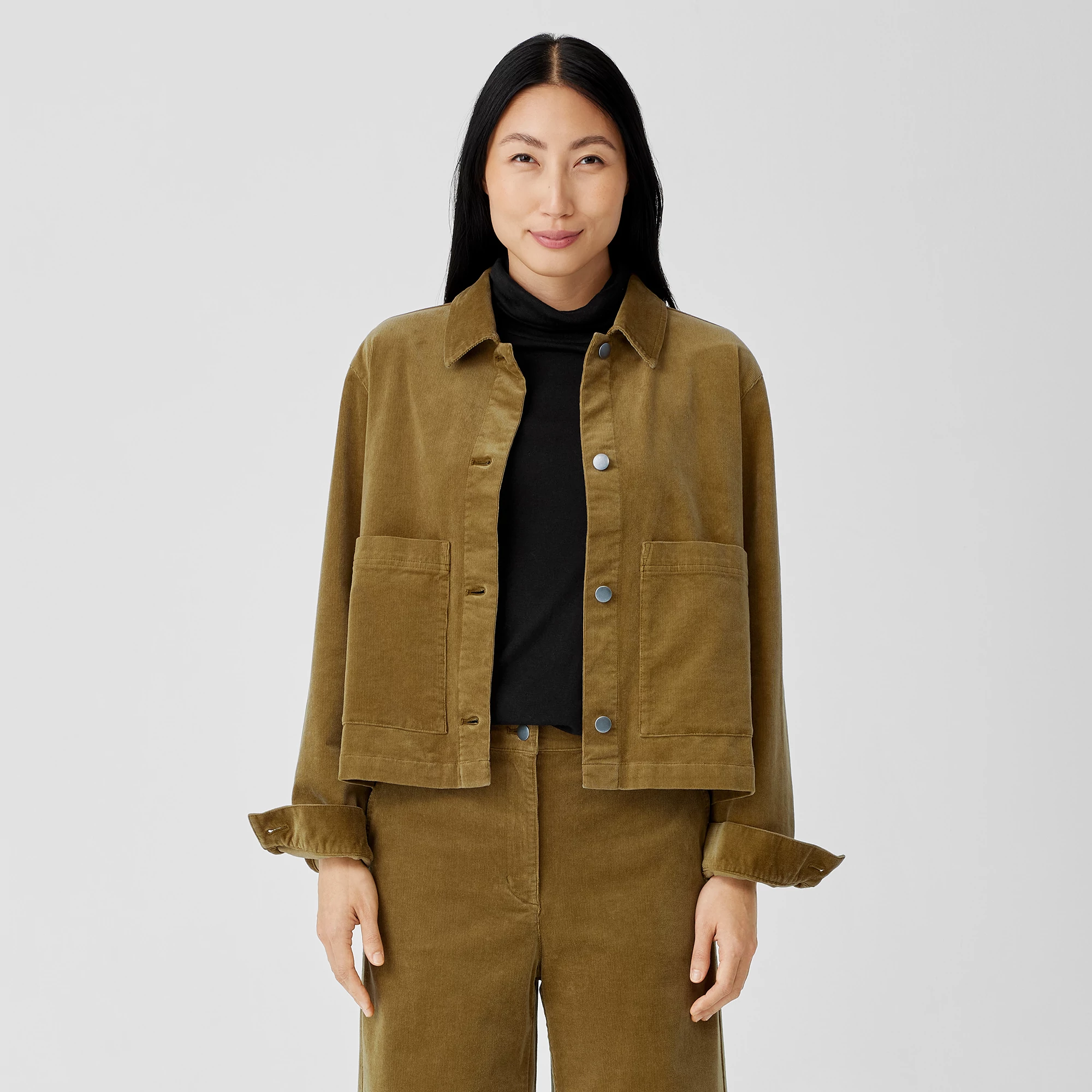 Organic Cotton Stretch Corduroy Jacket 