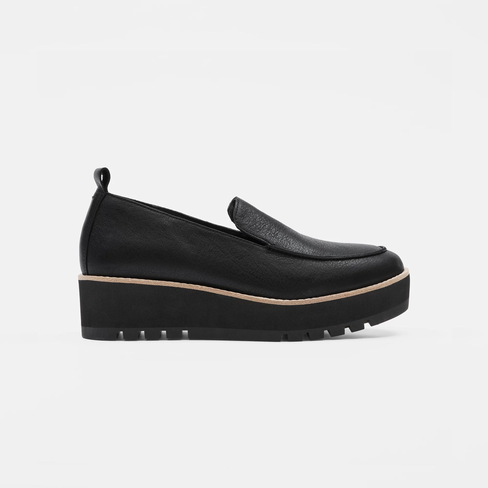 67498 ラブエルフィン Ells Smooth Leather Loafer Wedge | EILEEN FISHER