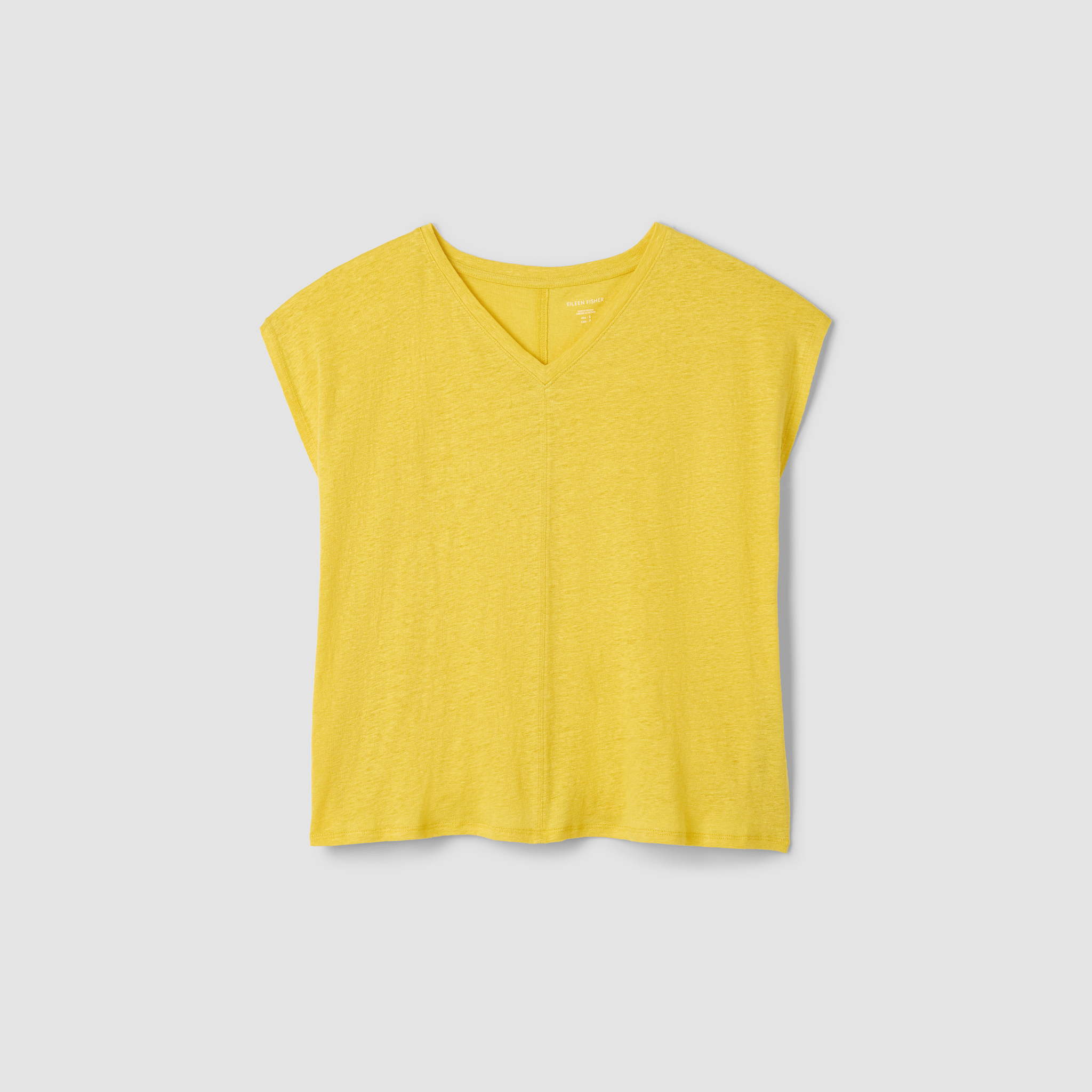 Organic Linen Jersey V-Neck Tee