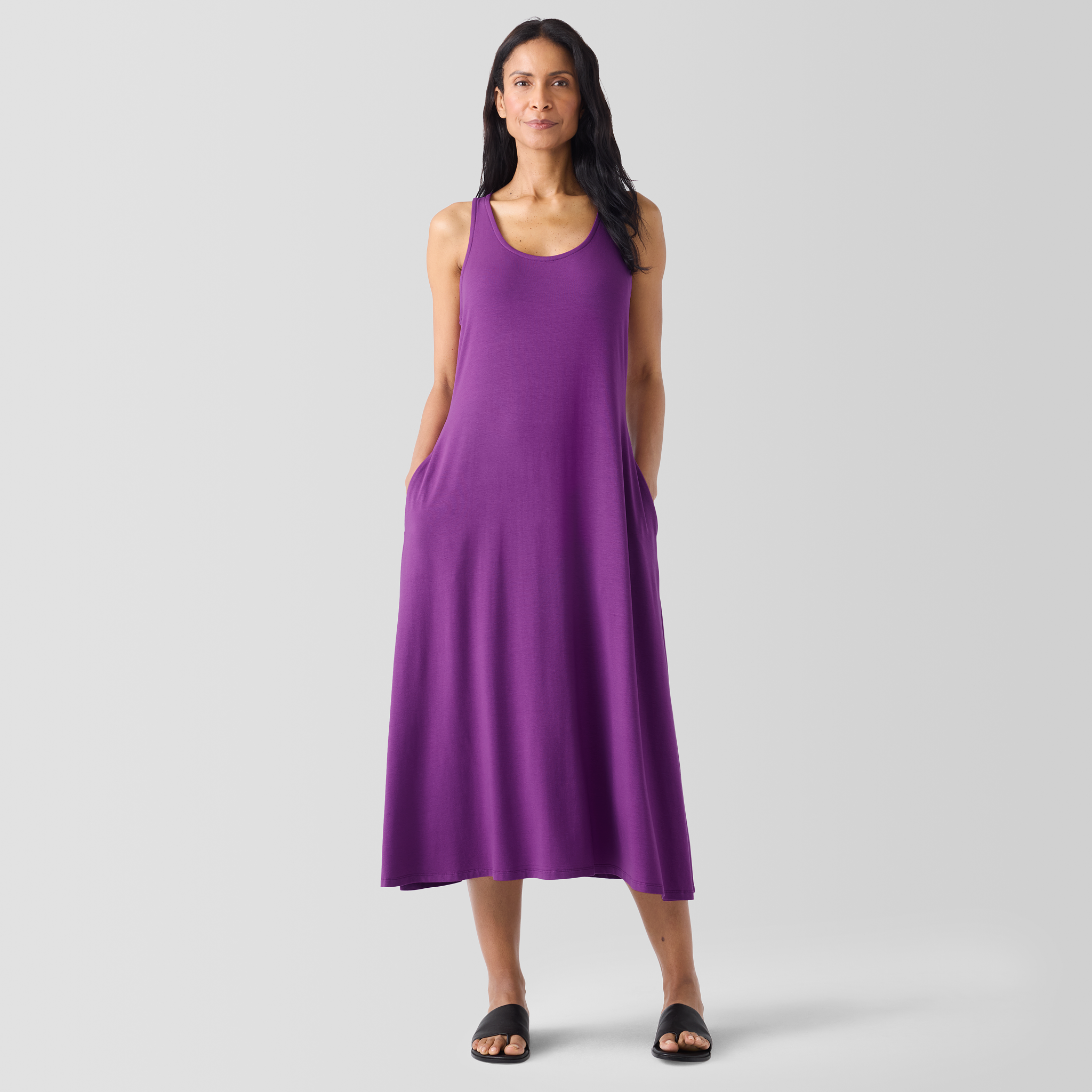 Fine Jersey Racer-Back Tank Dress