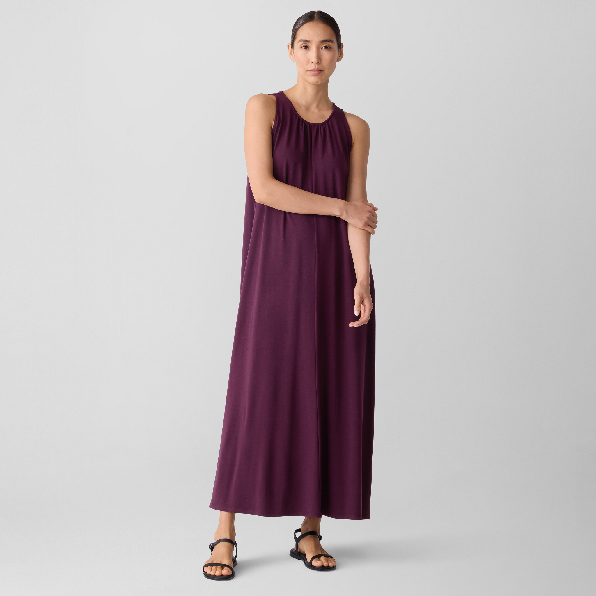 Fine Jersey Round Neck Tank Dress