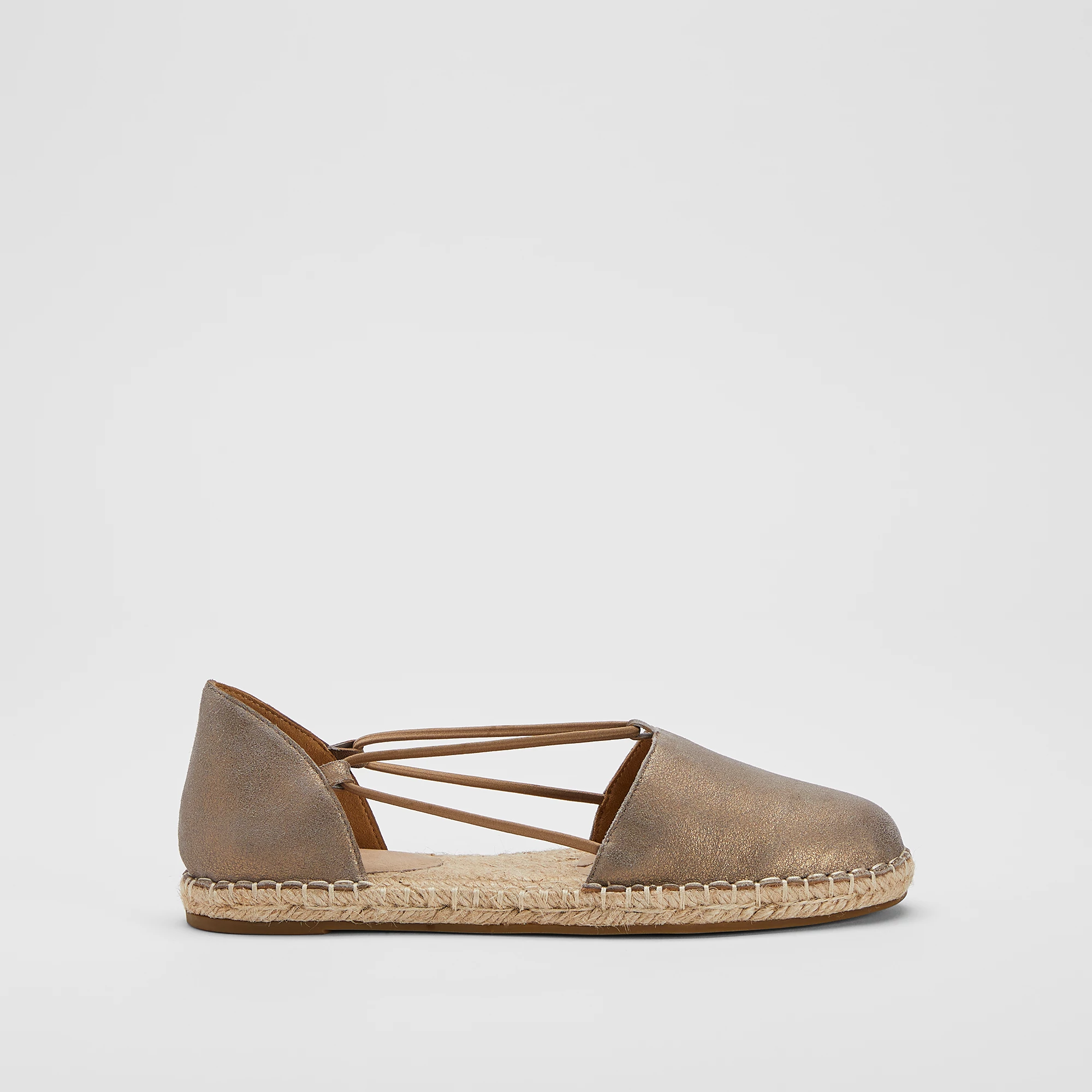 Lee Metallic Suede Espadrille Flat | EILEEN FISHER