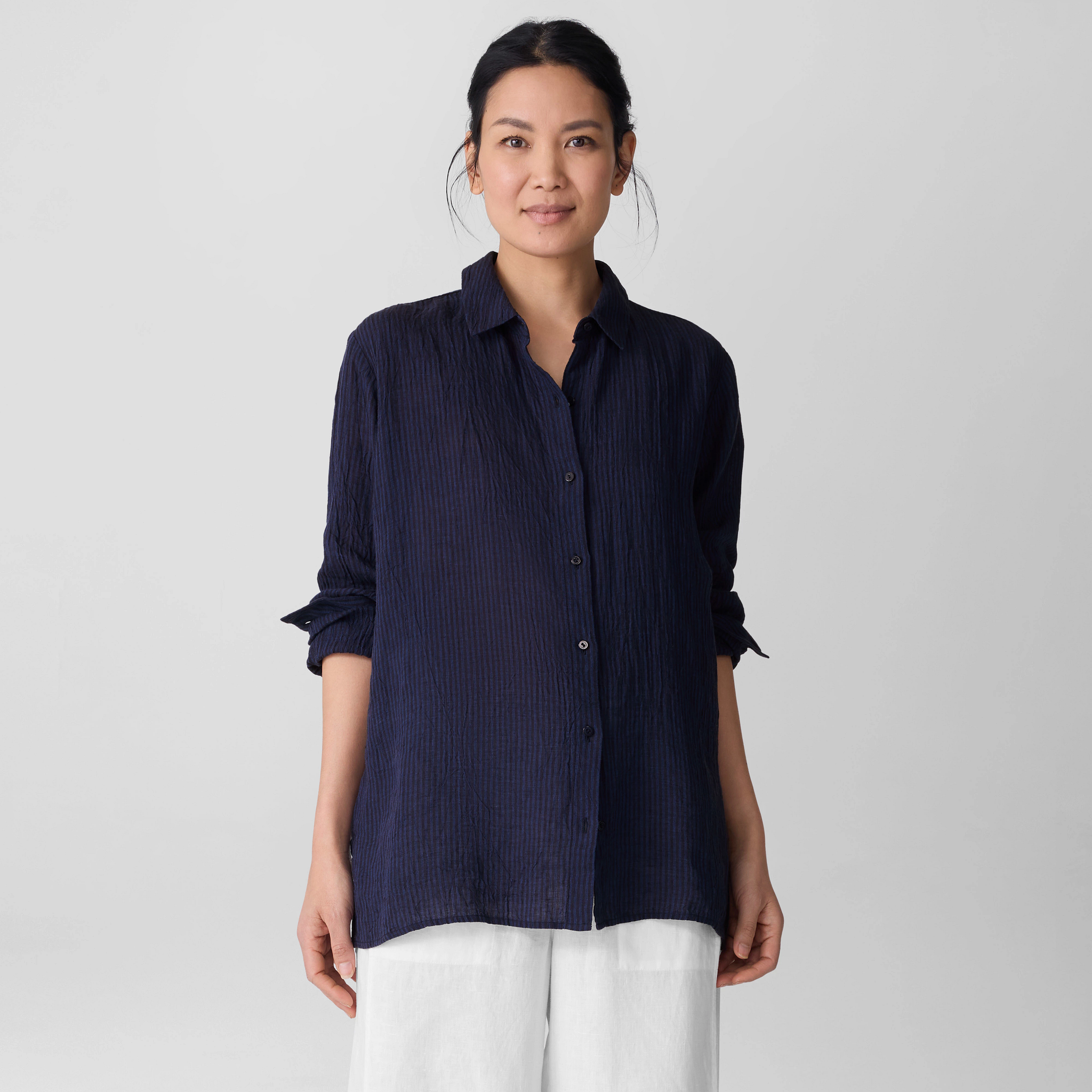 トップス CONSISTER STRAW YARN LINEN SHIRT トップス CONSISTER STRAW YARN LINEN SHIRT STRAW YARN LINEN