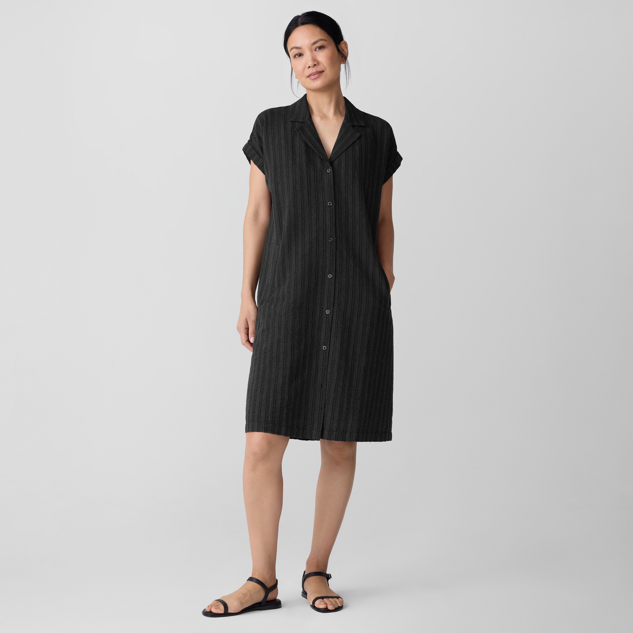 新品未使用品　Stripe Cotton-Blend Summer Dress Stripe Cotton-Blend Summer Dress