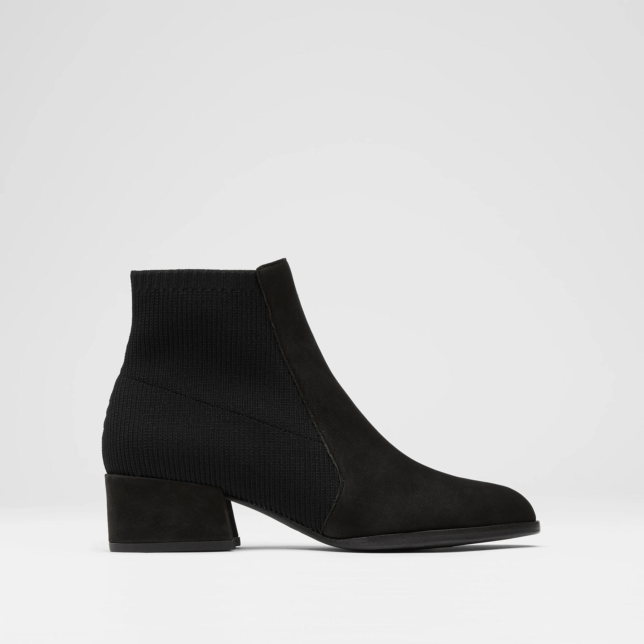 Aesop Tumbled Nubuck and Recycled Stretch Knit Bootie | EILEEN FISHER