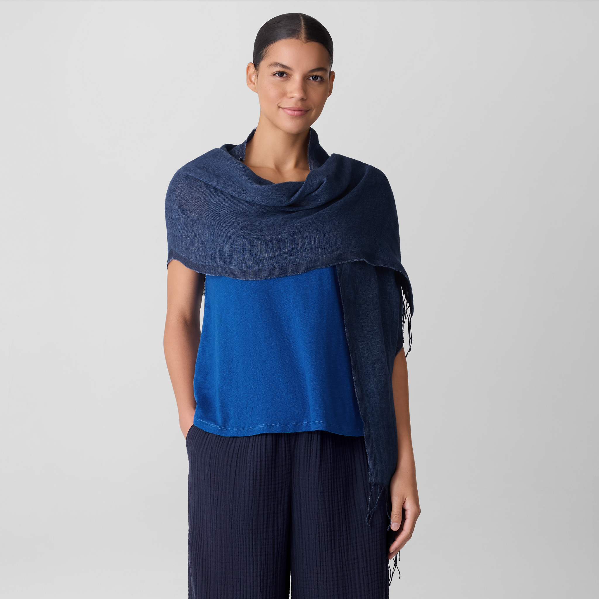 小物 COMFORTABLE REASON Academic Scarf NAVY COMFORTABLE REASON Academic Scarf NAVY