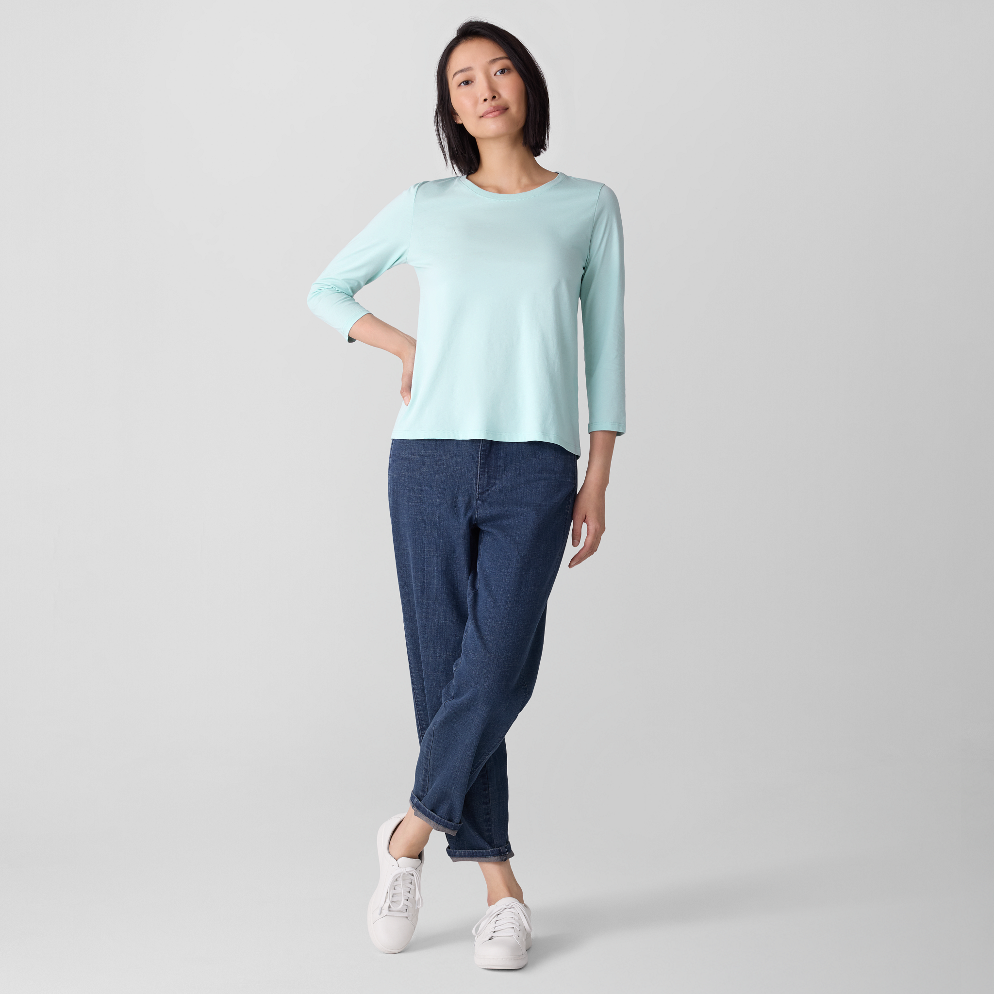 トップス RAKINES/Organic cotton minipile Bryan Organic cotton minipile Bryan Duck blue | WAGAMAMA TOKYO
