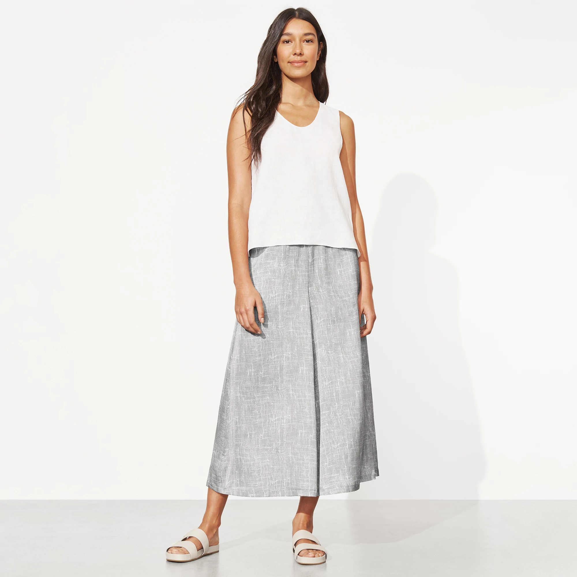 Drift Silk Organic Cotton Culotte Pant | EILEEN FISHER